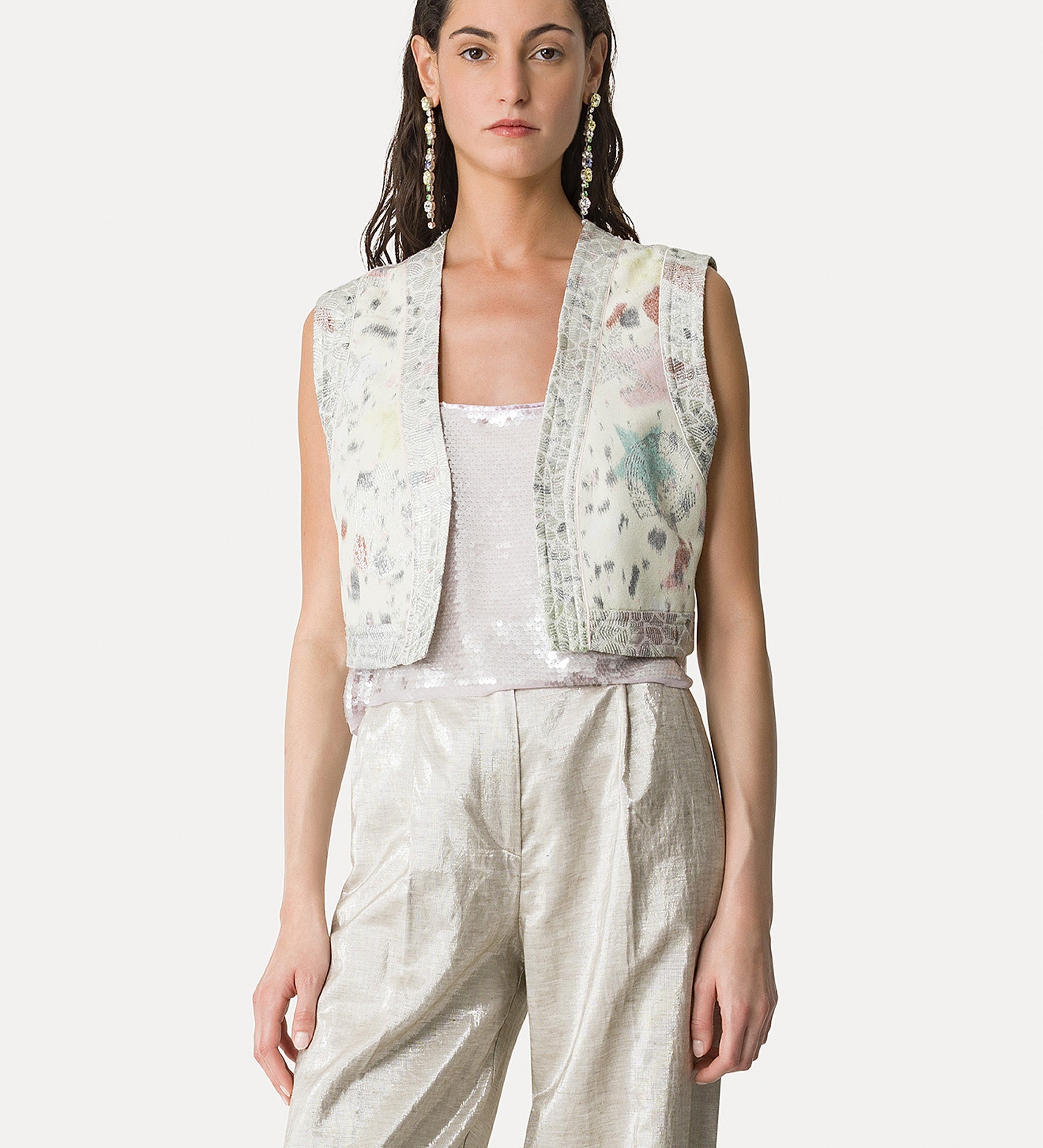 “les folies” jacquard waistcoat lucente