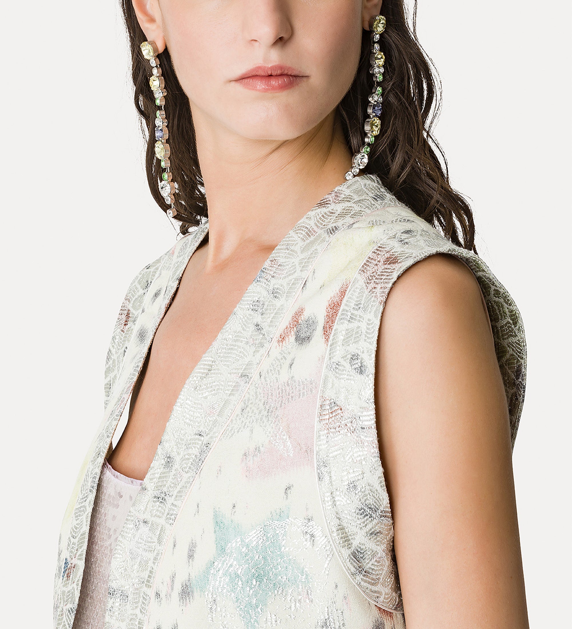 “les folies” jacquard waistcoat lucente