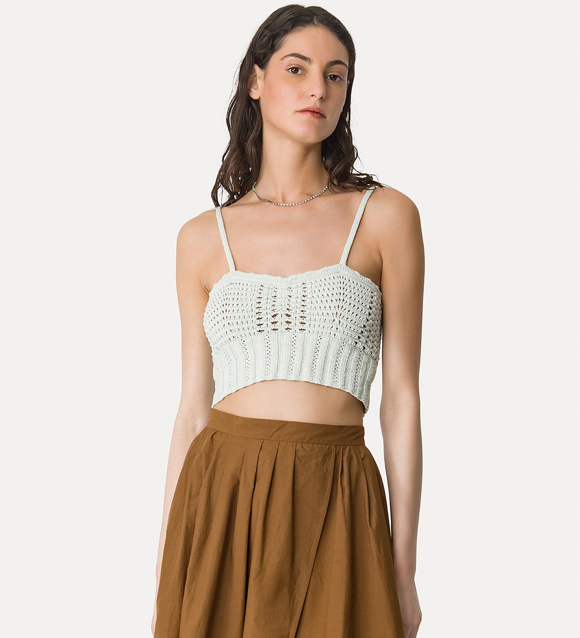 cable knit top plume