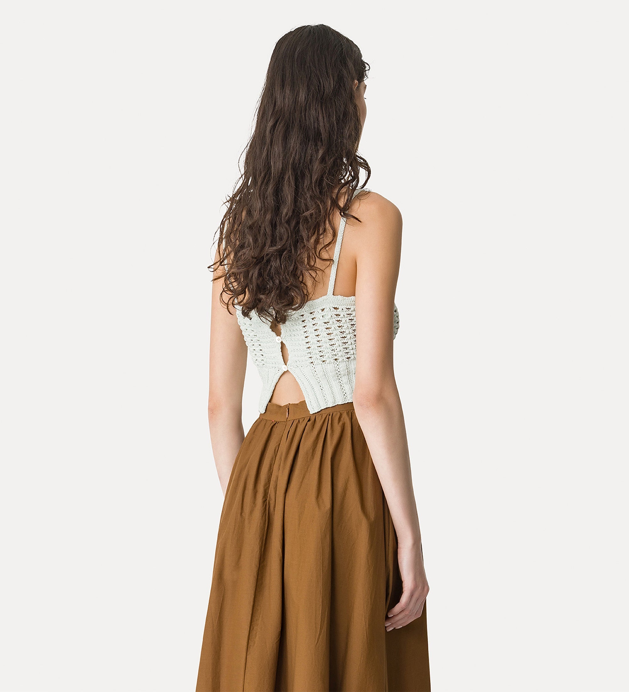 cable knit top plume