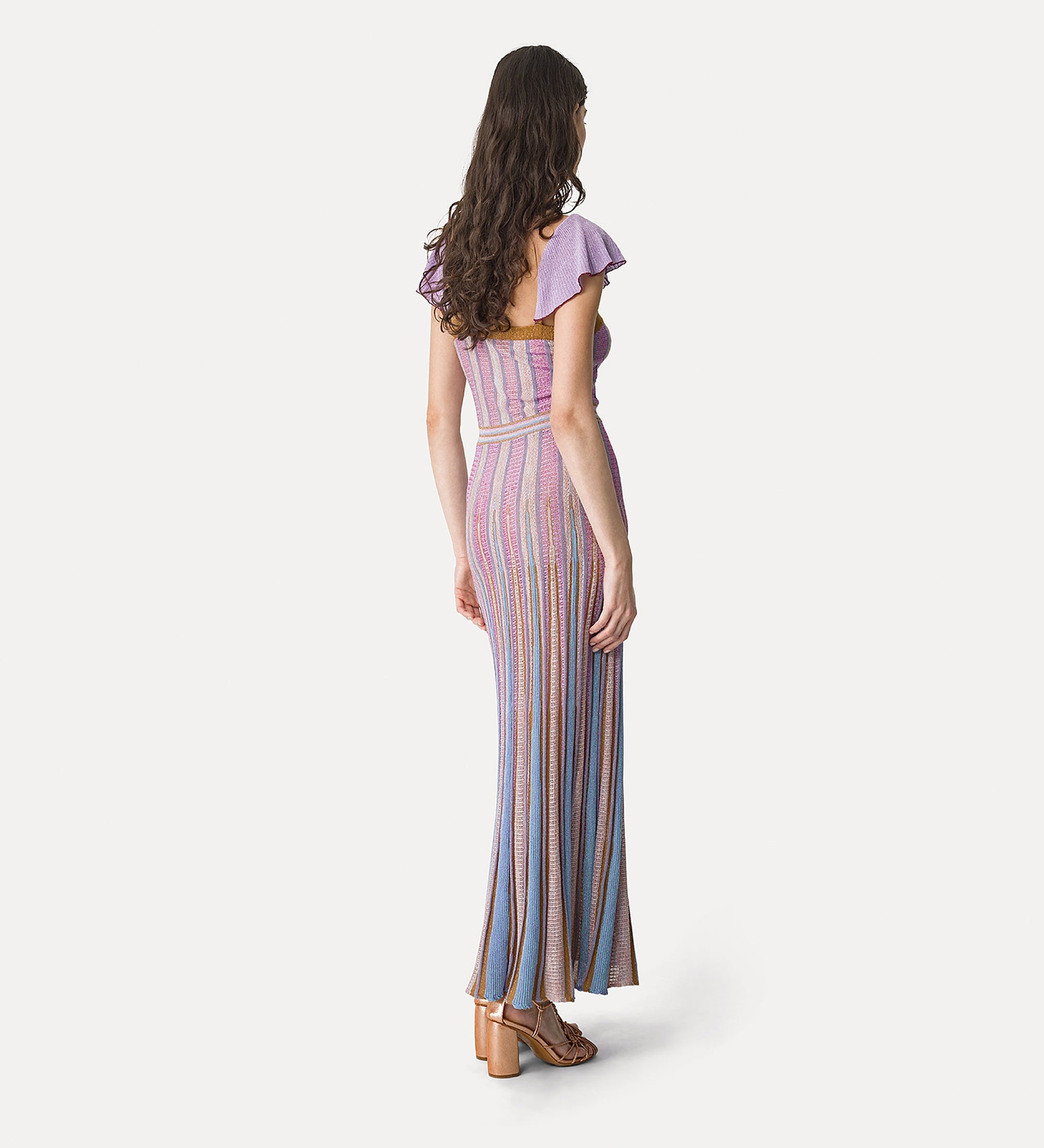 “les folies” / bronze chic inlay dress bronze
