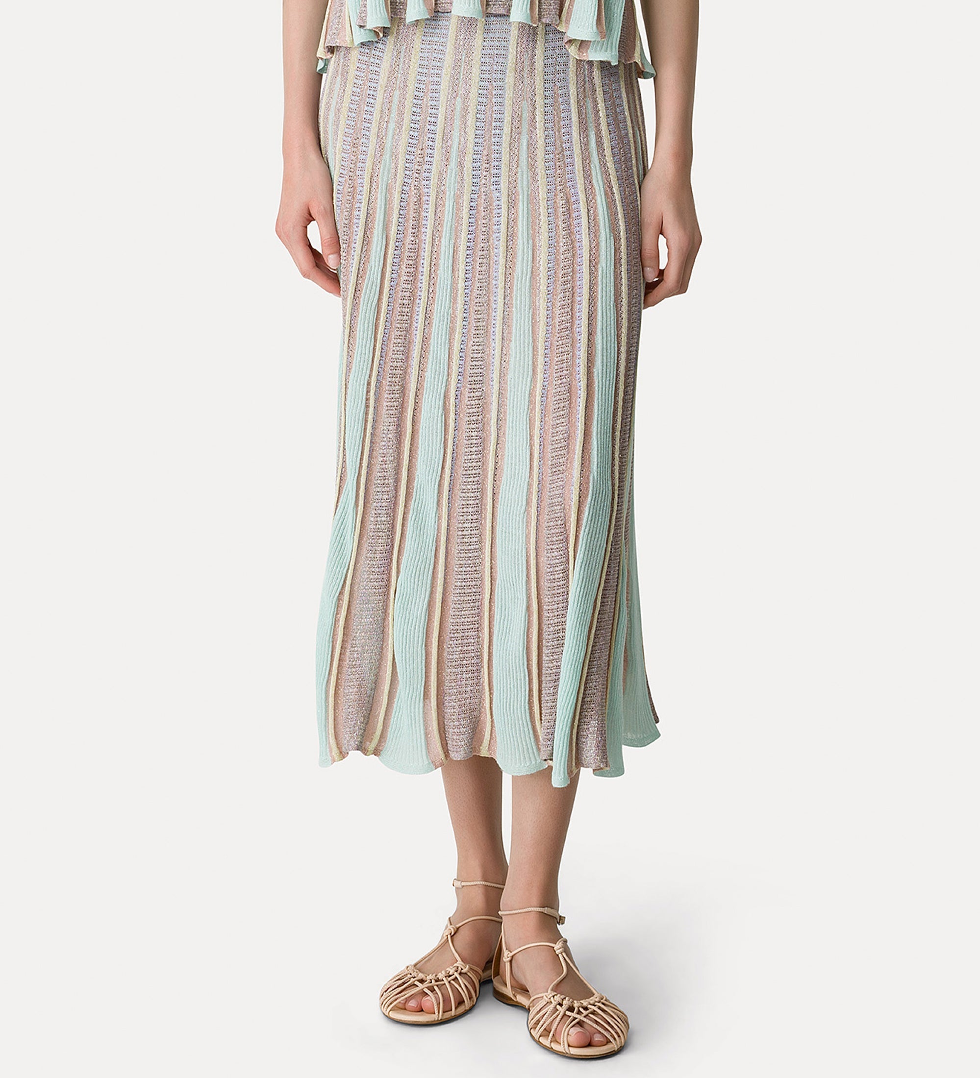 long “les folies” jacquard tulip skirt lucente