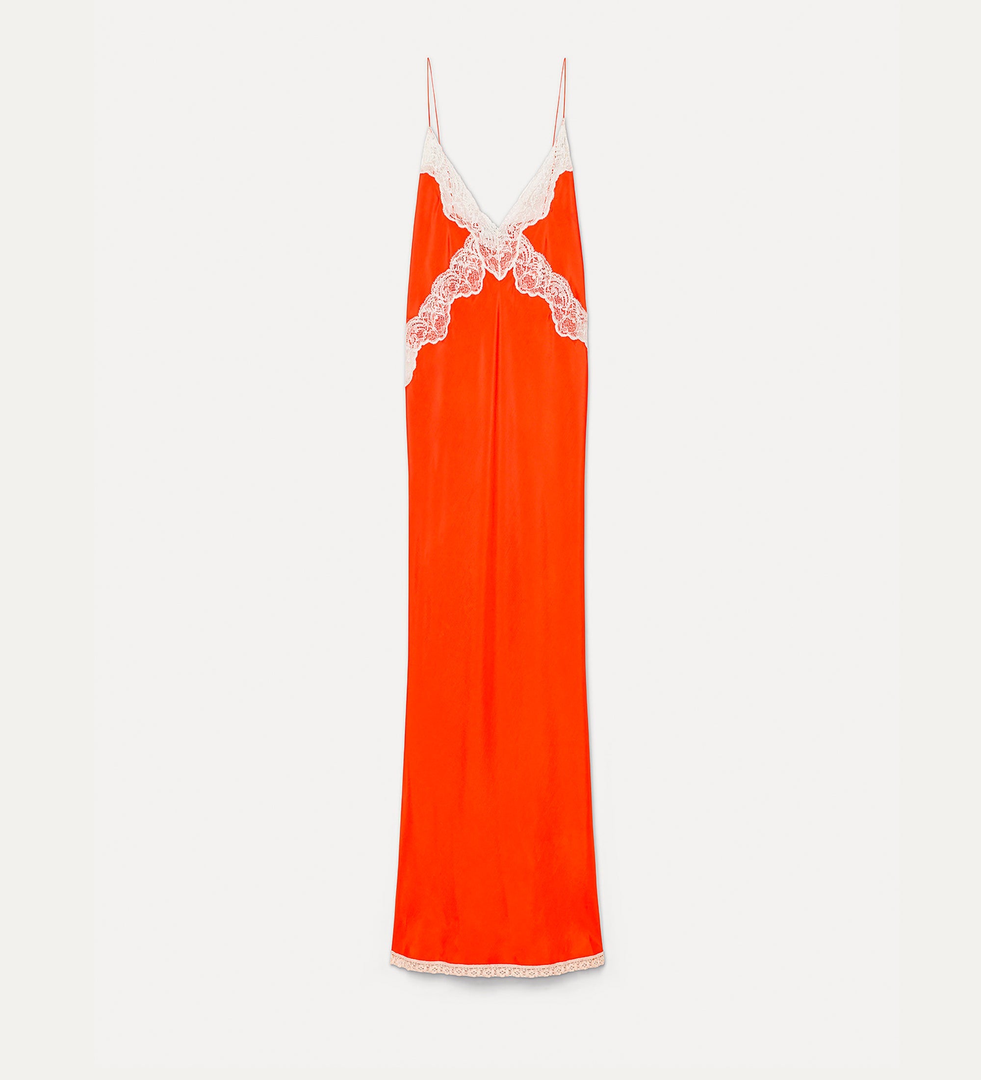 dress with lace inlays rouge