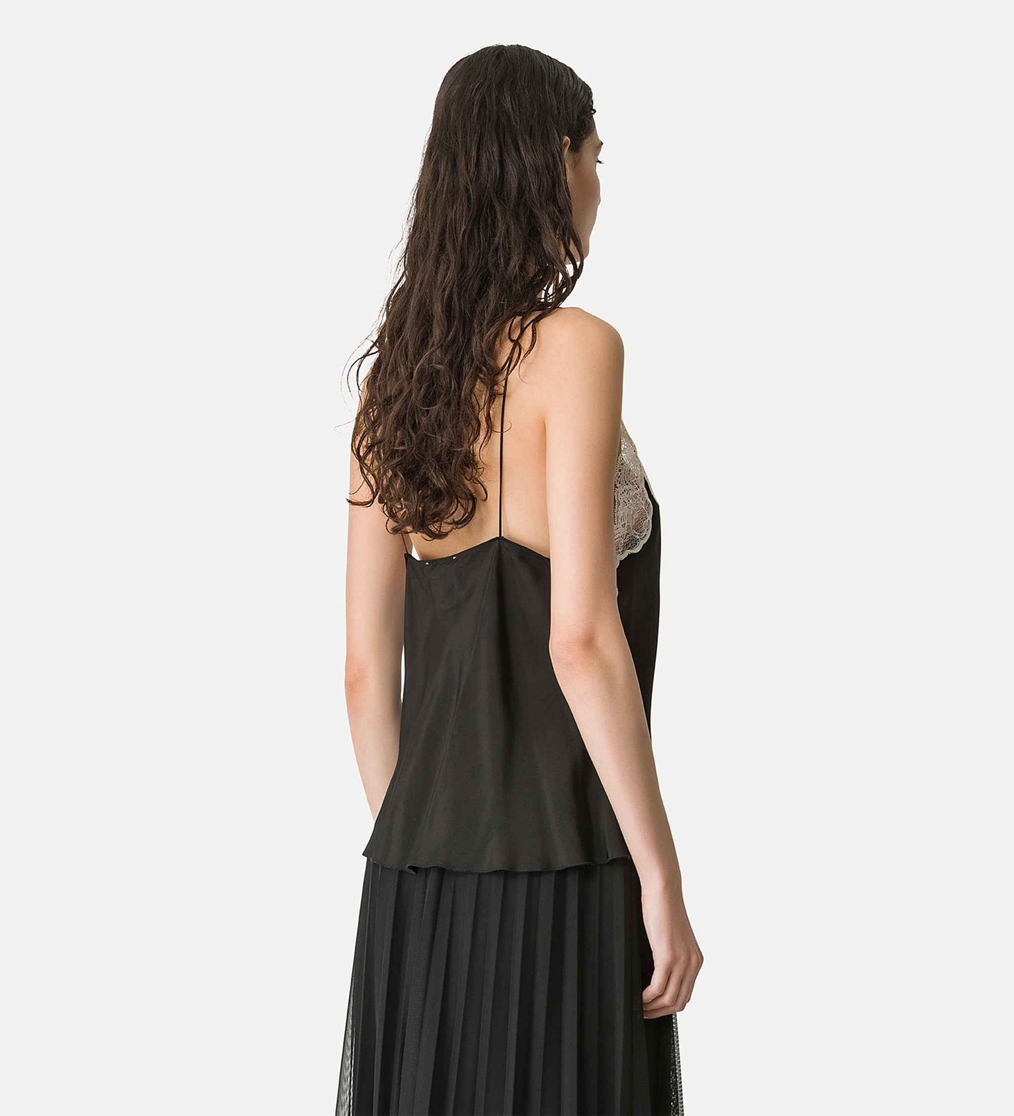 chic lingerie top noir