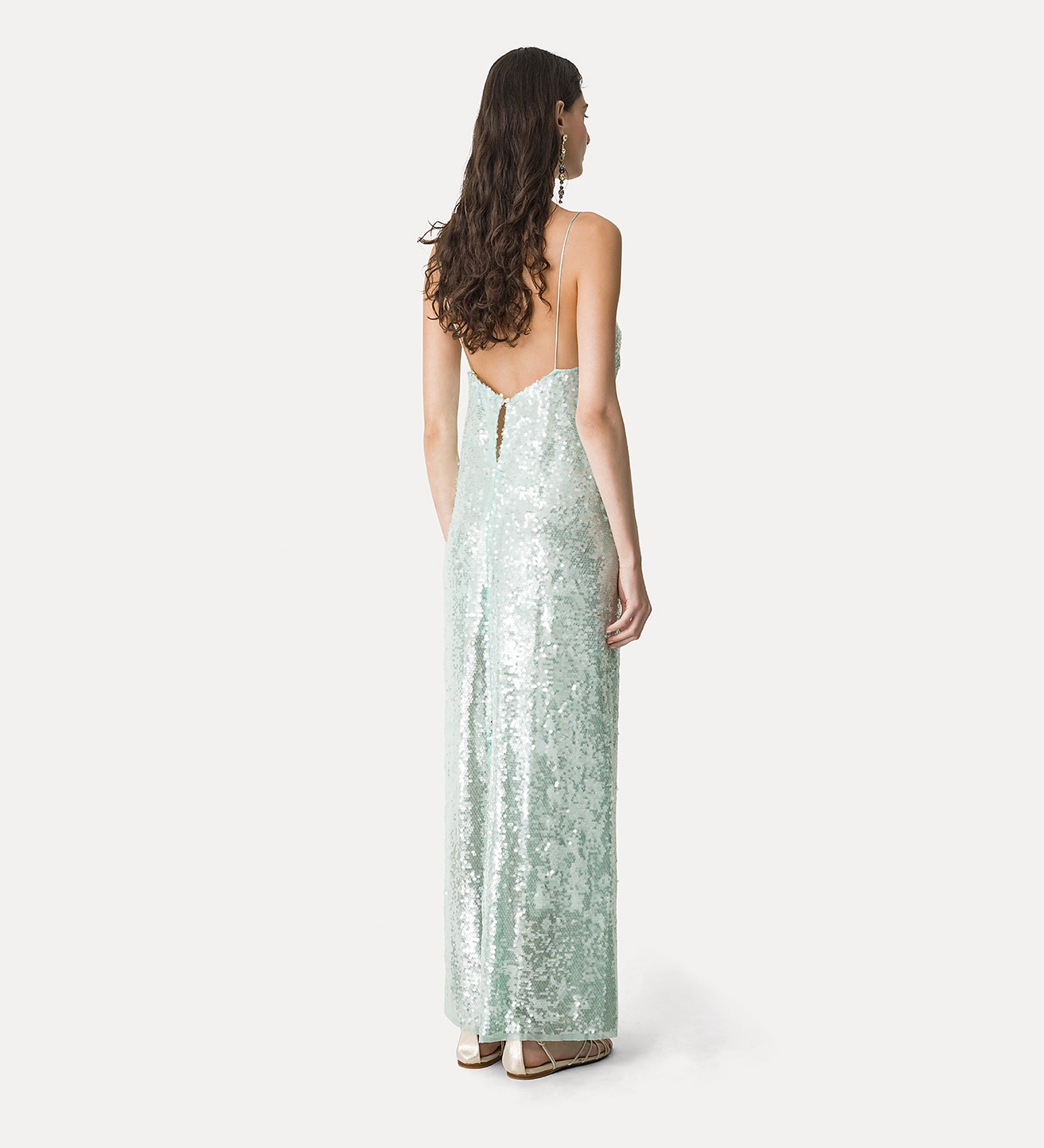 “liquid sequins” slip dress  breeze