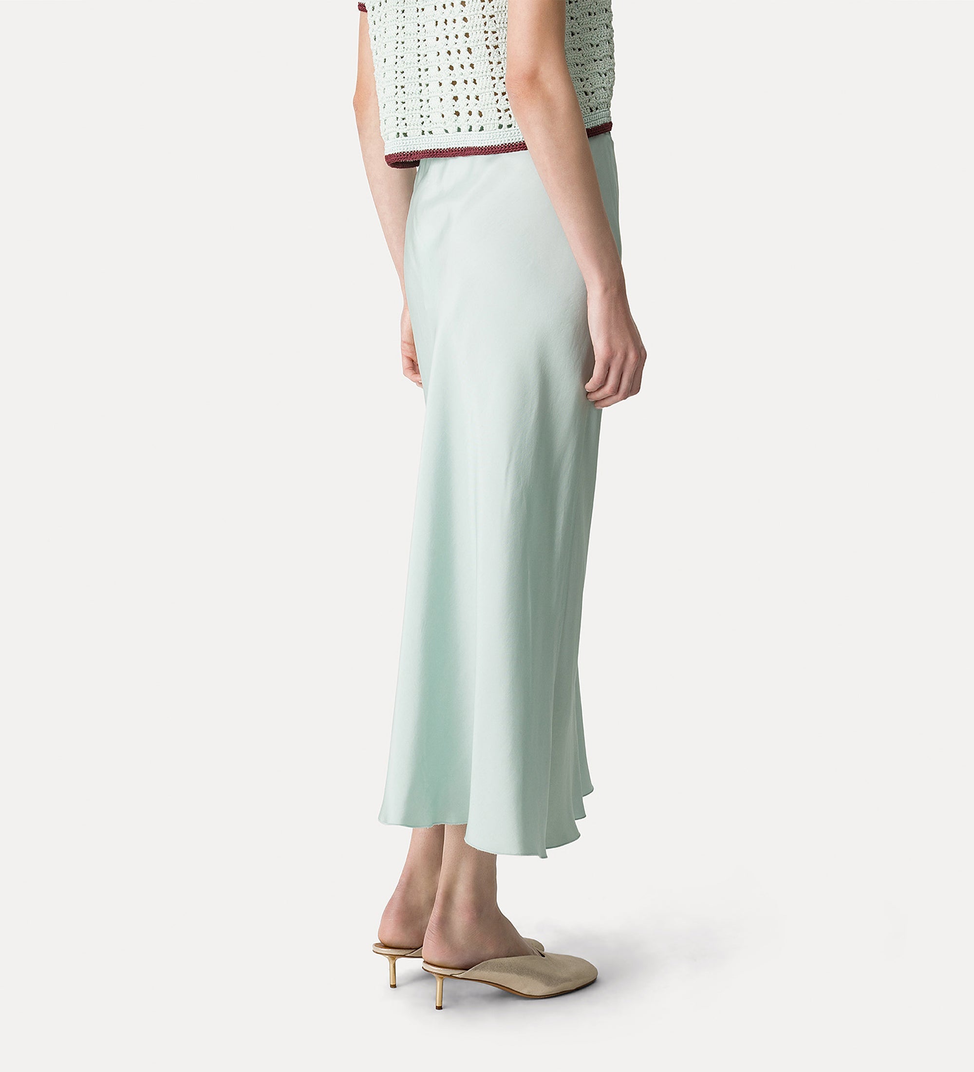 gonna midi twill viscosa chic plume