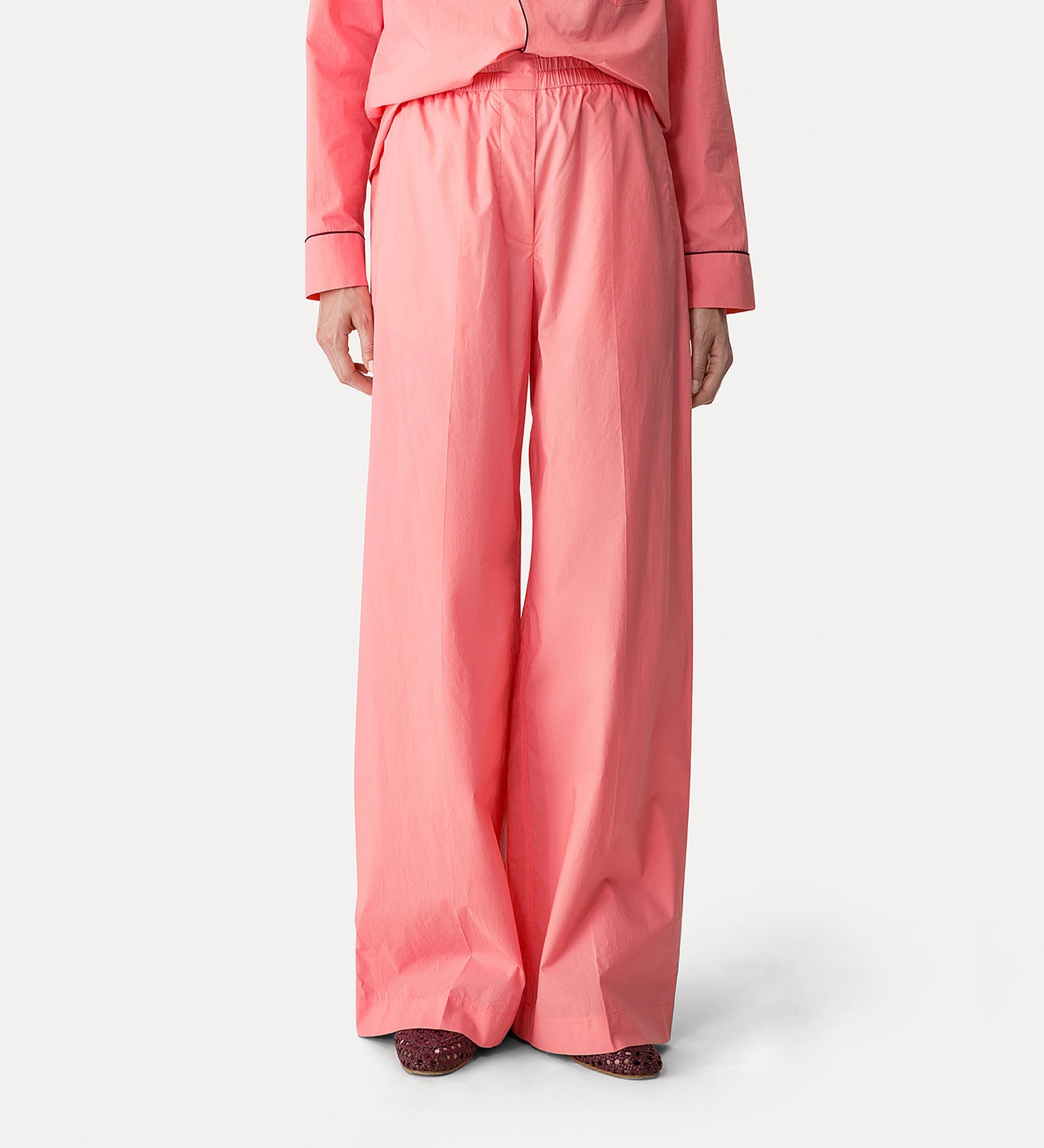 cotton poplin trousers kiss