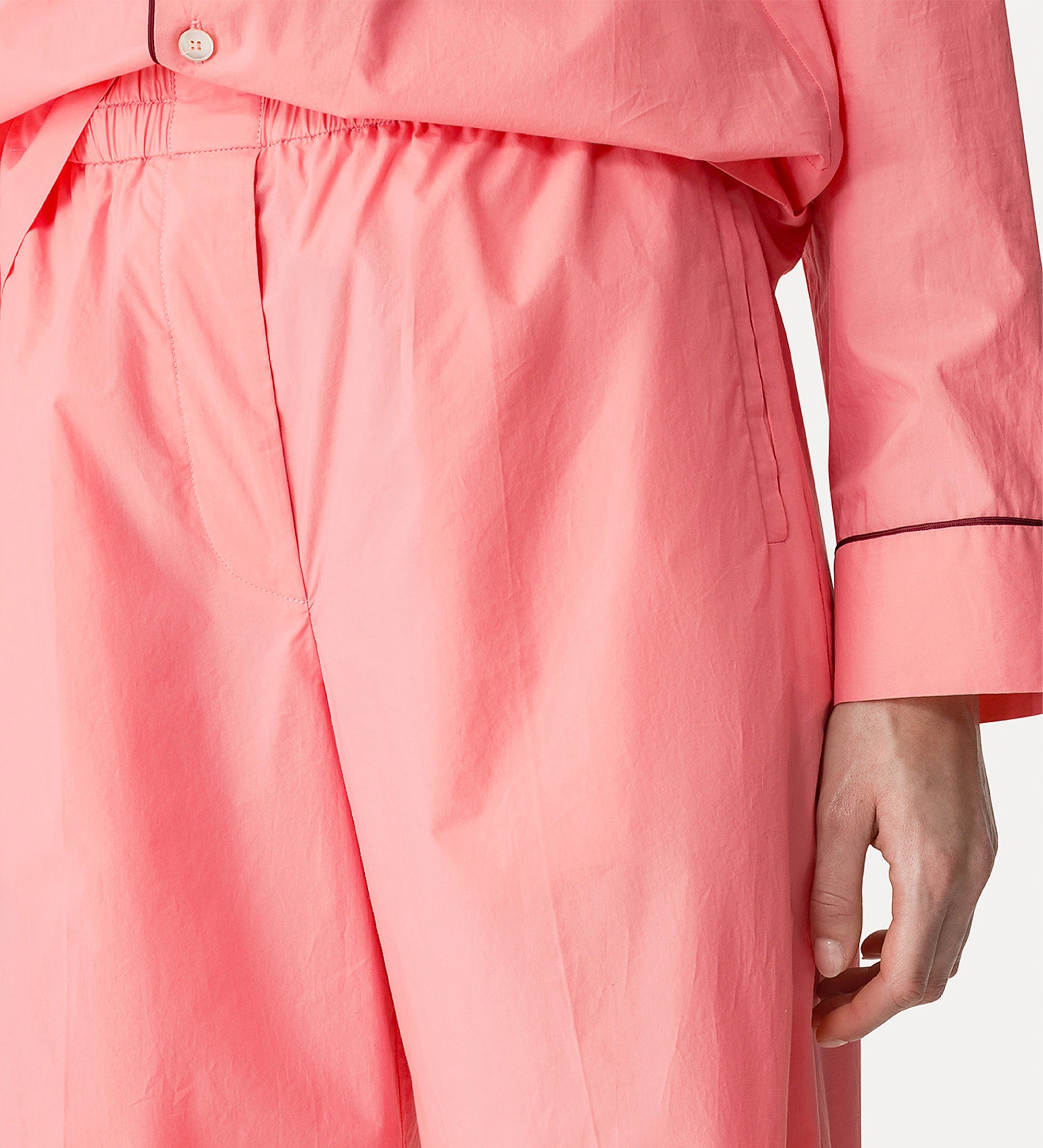 cotton poplin trousers kiss