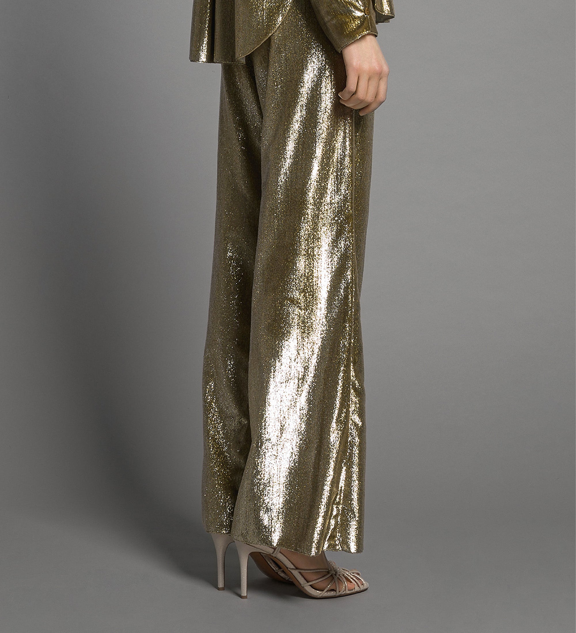 pantalone velluto lurex Gold