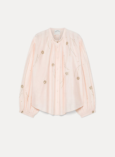 chemise bohème en voile “fleurs d'orient” loto