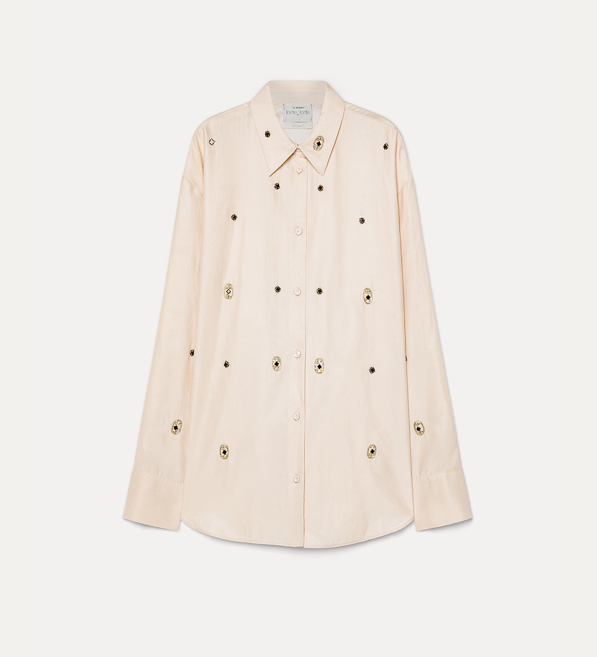 twill shirt with “le club” embroidery loto
