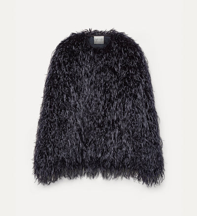 mongolian faux fur jacket notte