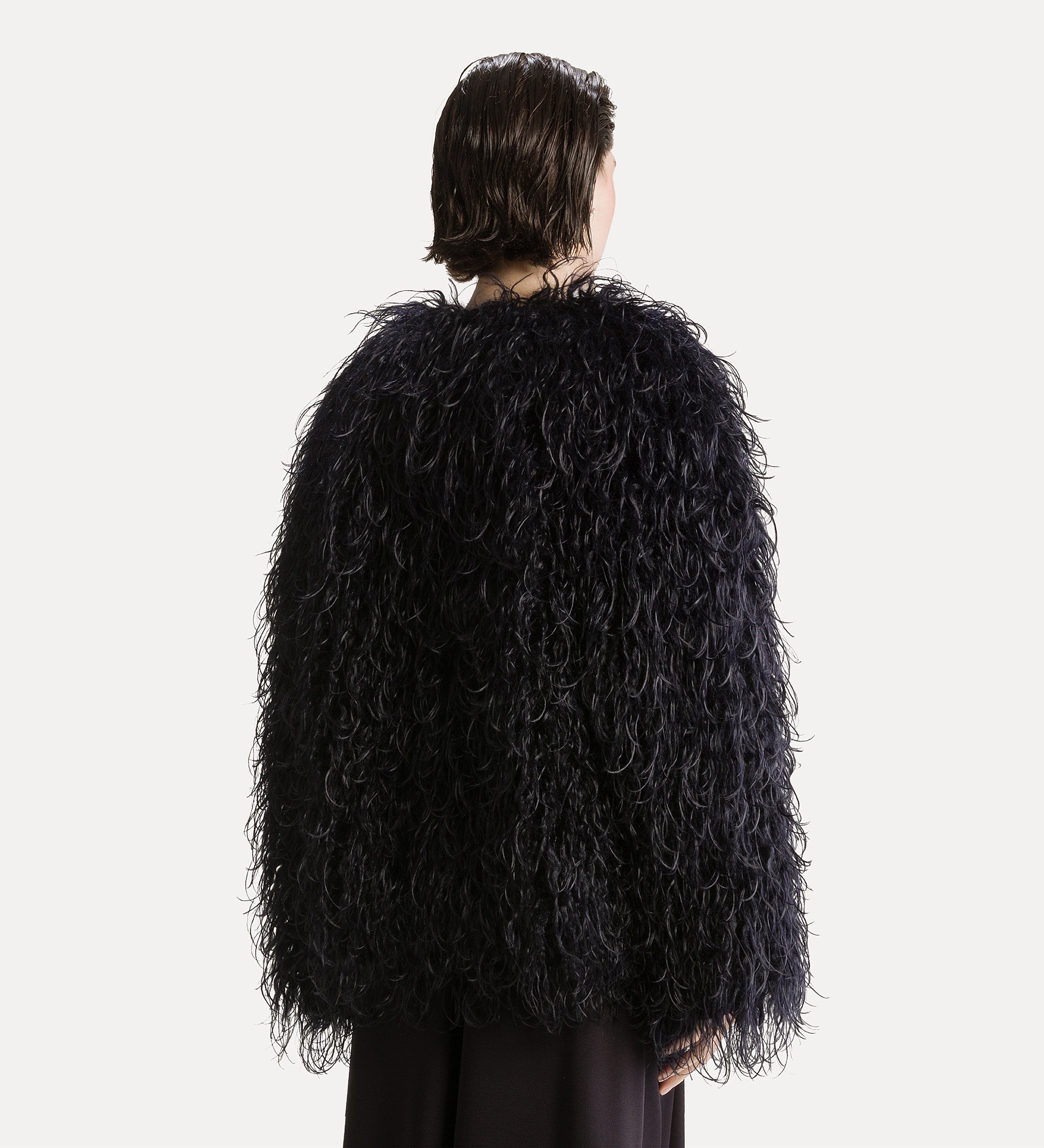 mongolian faux fur jacket notte