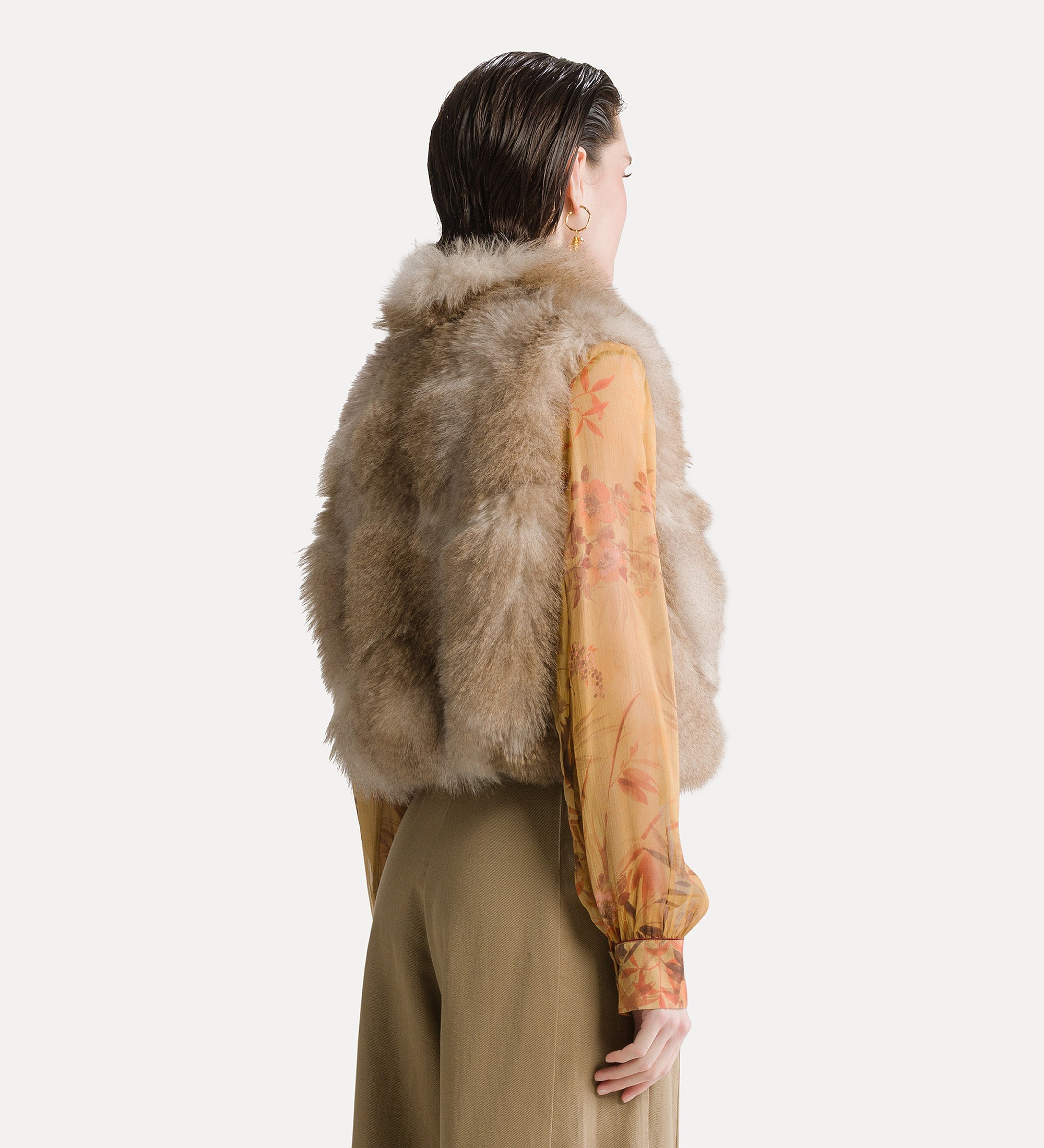 gilet eco-siberian husky mandorla