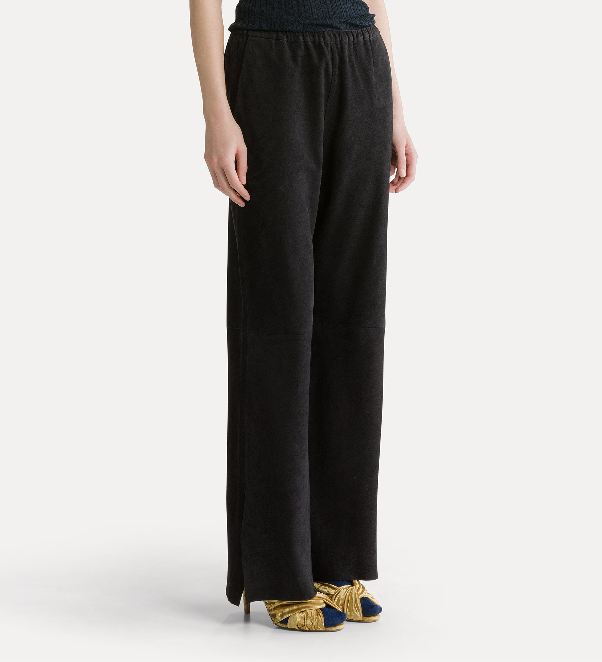 pantalone elastico suede notte