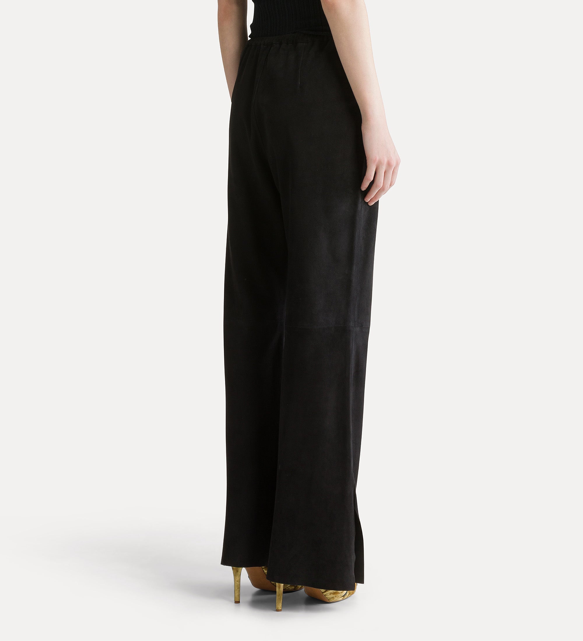pantalone elastico suede notte