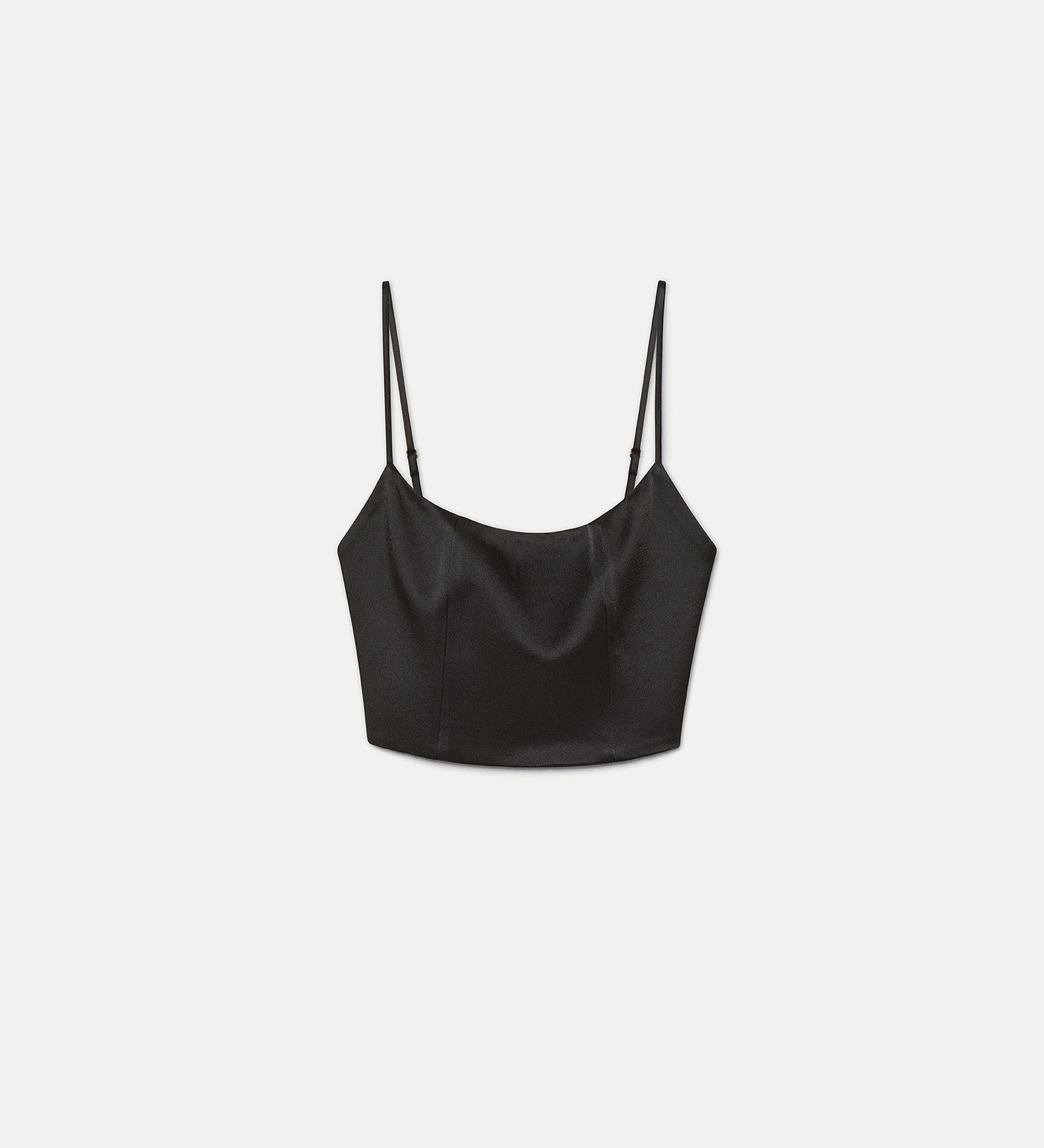 bralette chic raso Noir
