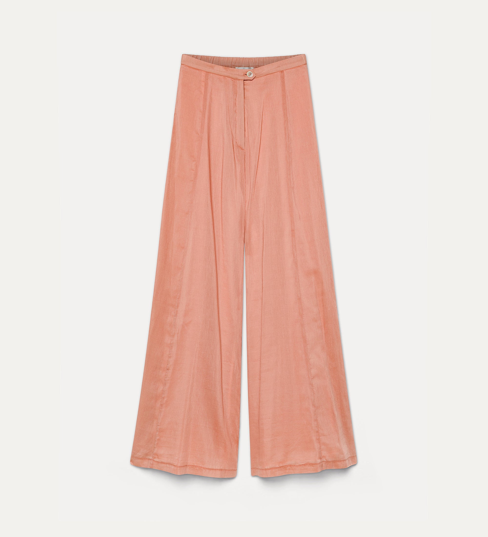 cotton and silk voile trousers roseo