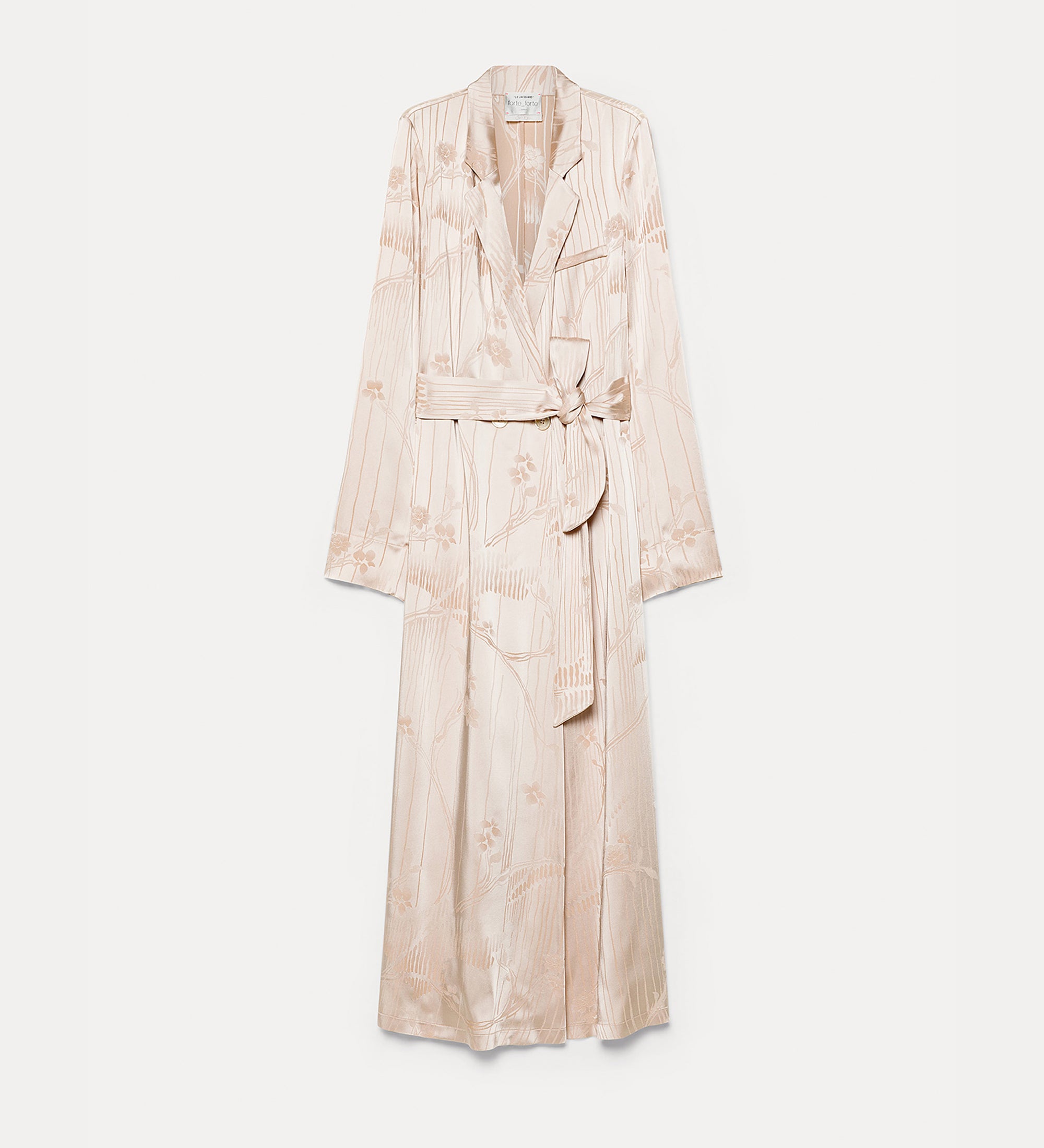 abito incrociato jaquard fluido "the lotus" loto