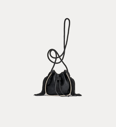 “my pepita” mini bucket bag nero