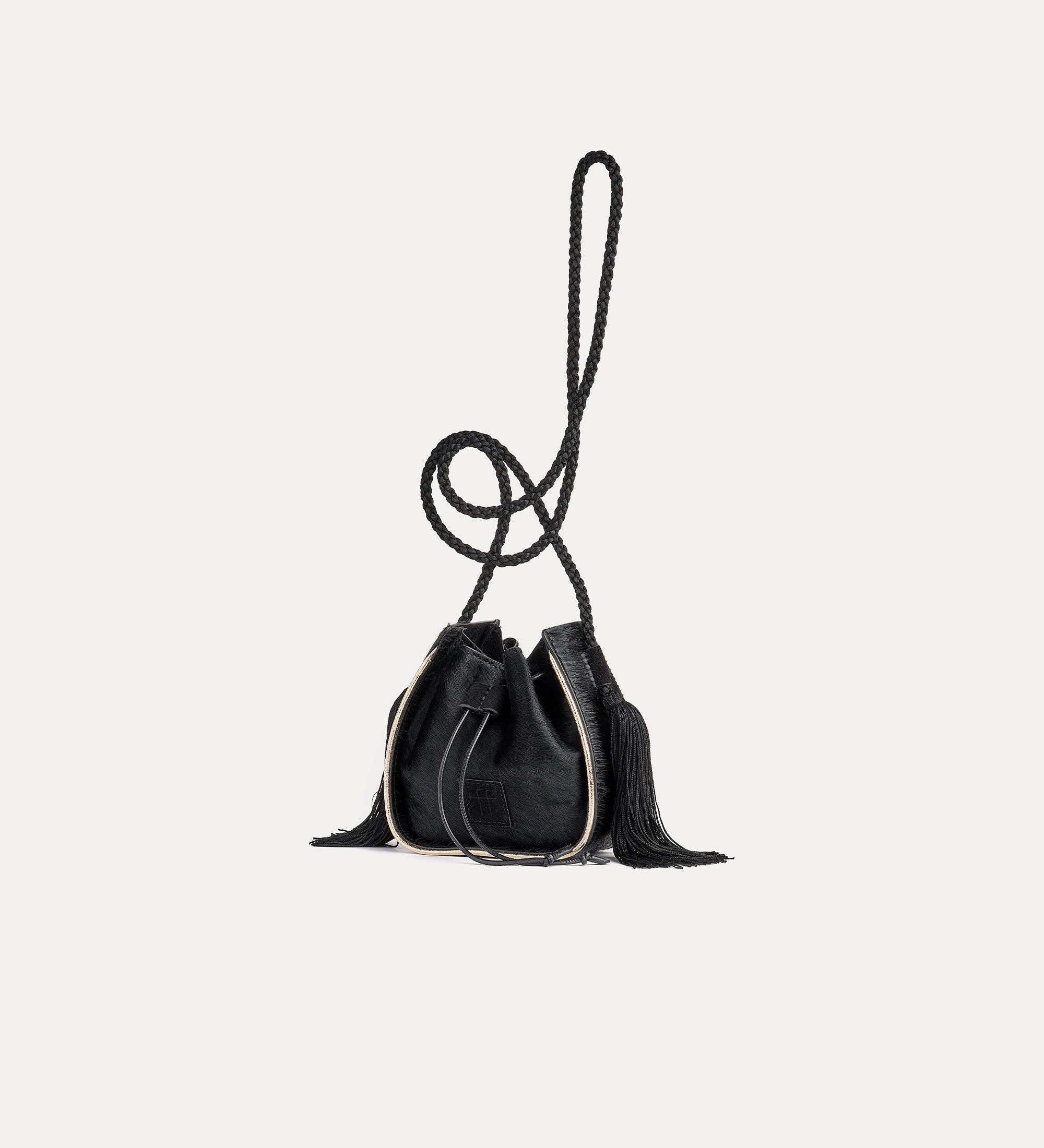 “my pepita” mini bucket bag nero