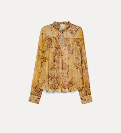 “le bambou secret” crepon bohemian shirt heliodore