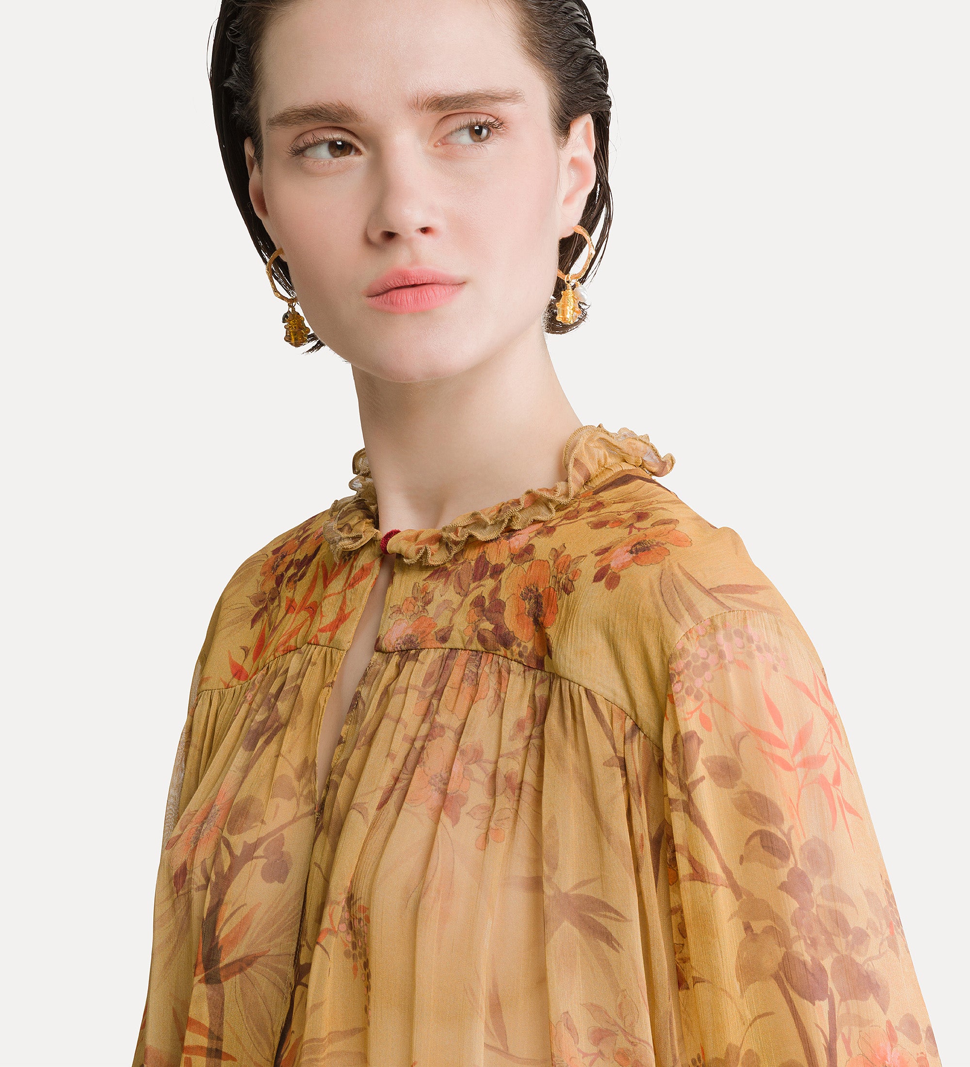 “le bambou secret” crepon bohemian shirt heliodore