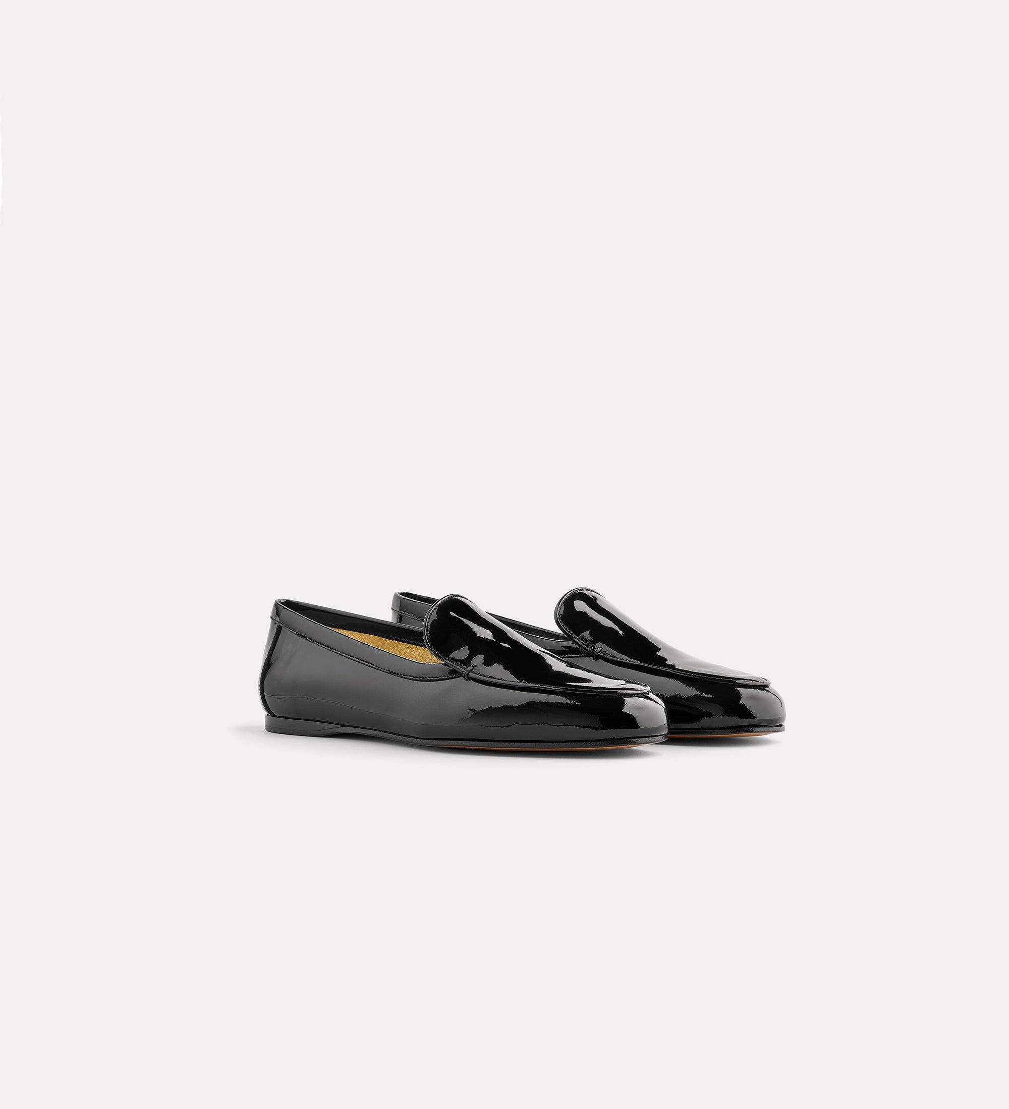 patent leather loafers nero