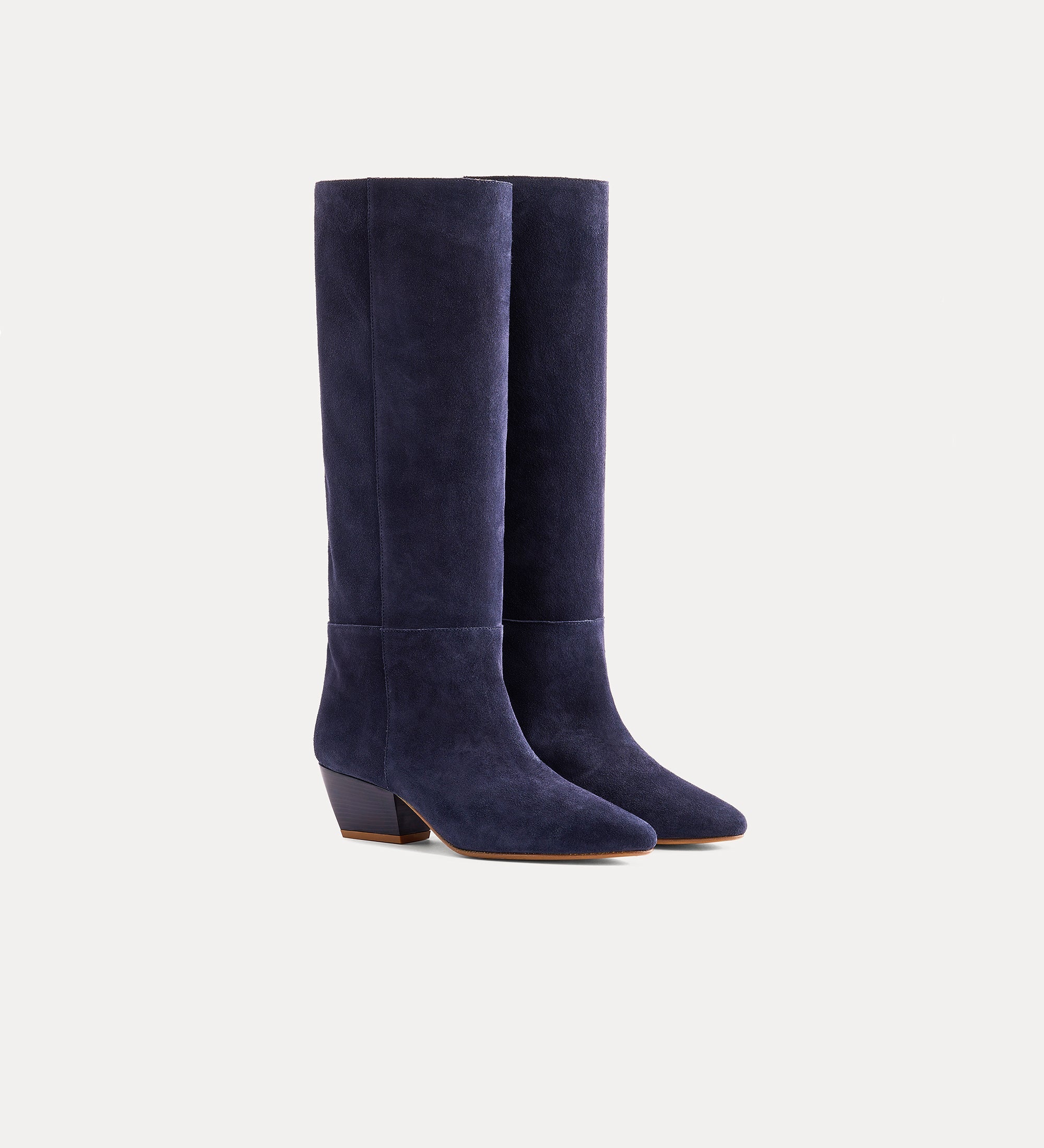 tall boot in suede notte