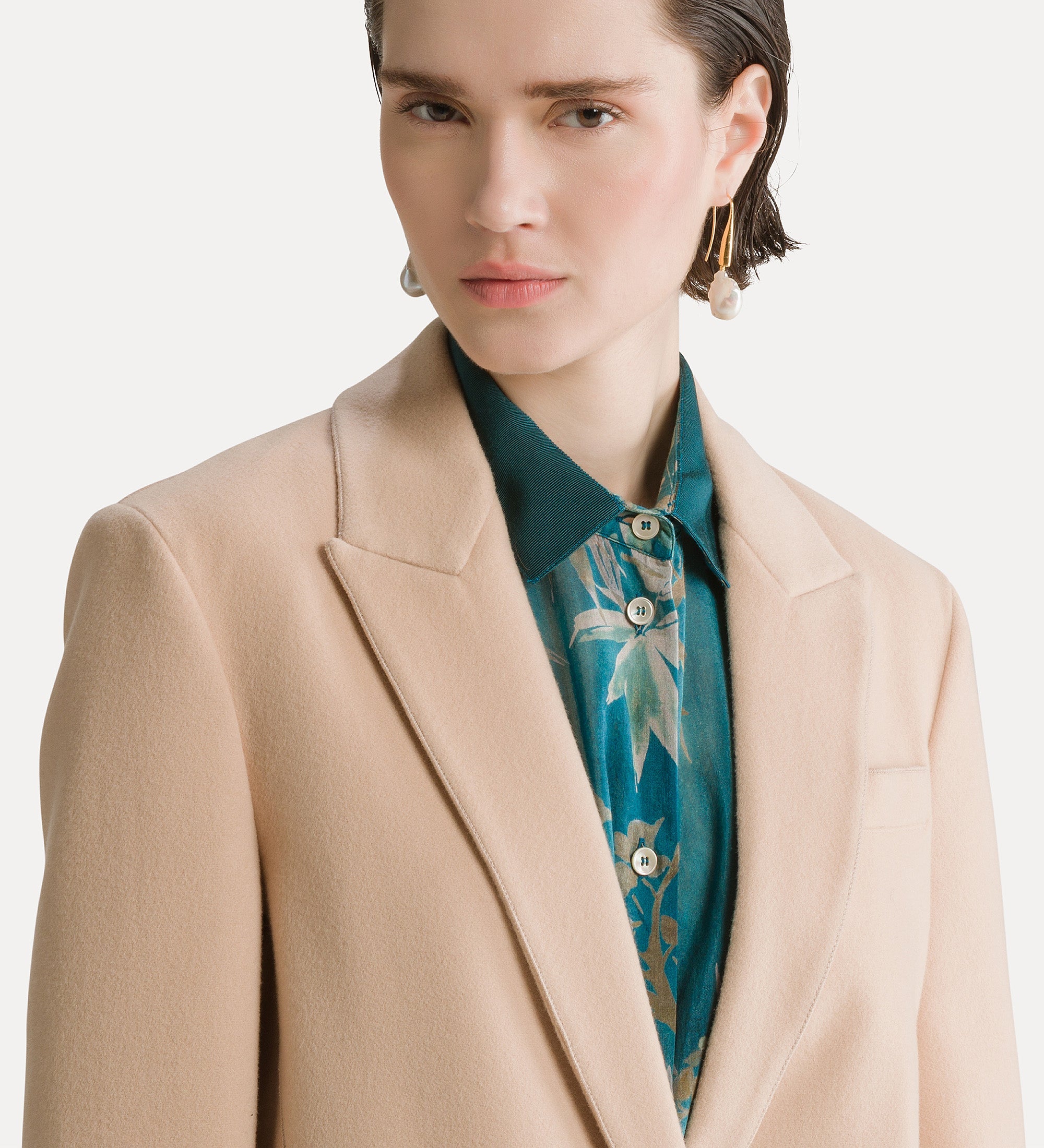 single–breasted blazer in light cloth loto