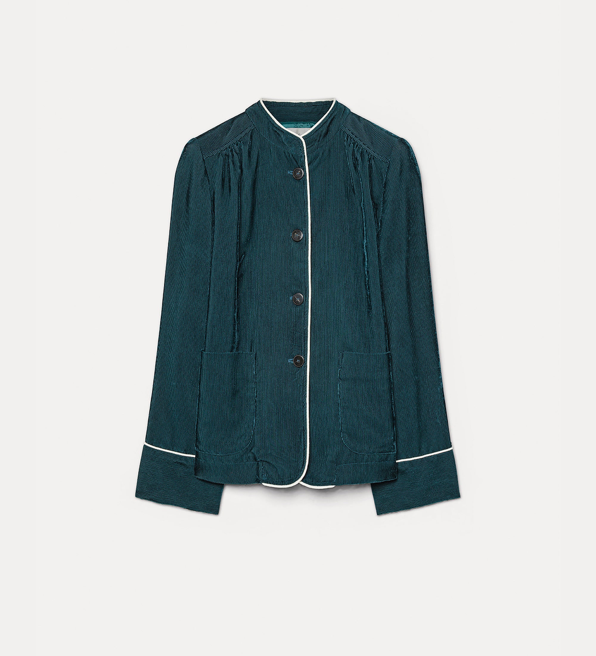 giacca tang velluto fluido chic duemilarighe jade