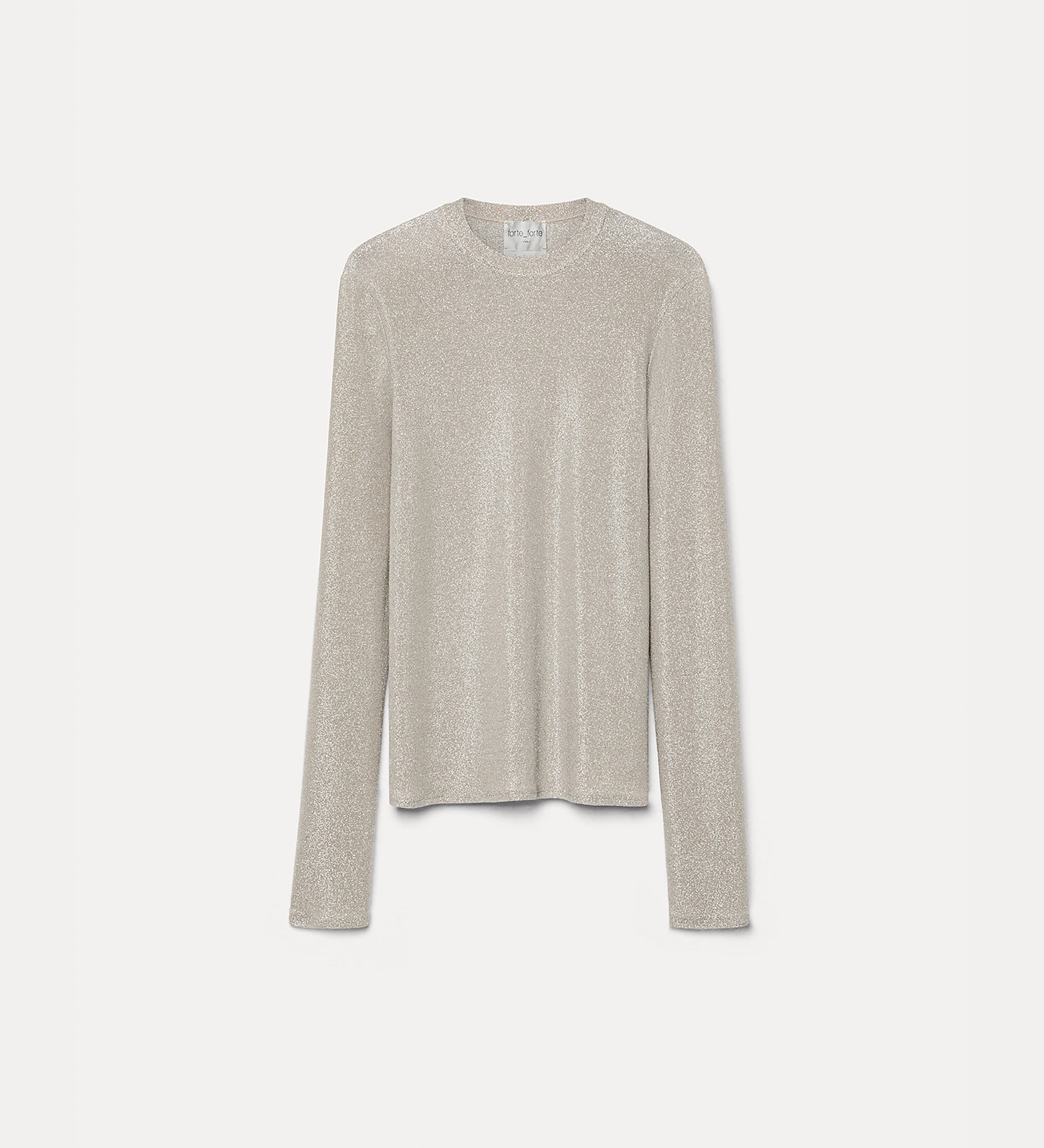 lurex jersey crew–neck t-shirt moon