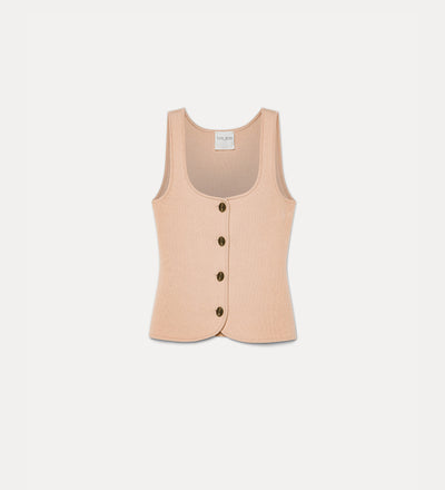 wool and cashmere bustier waistcoat cashmere