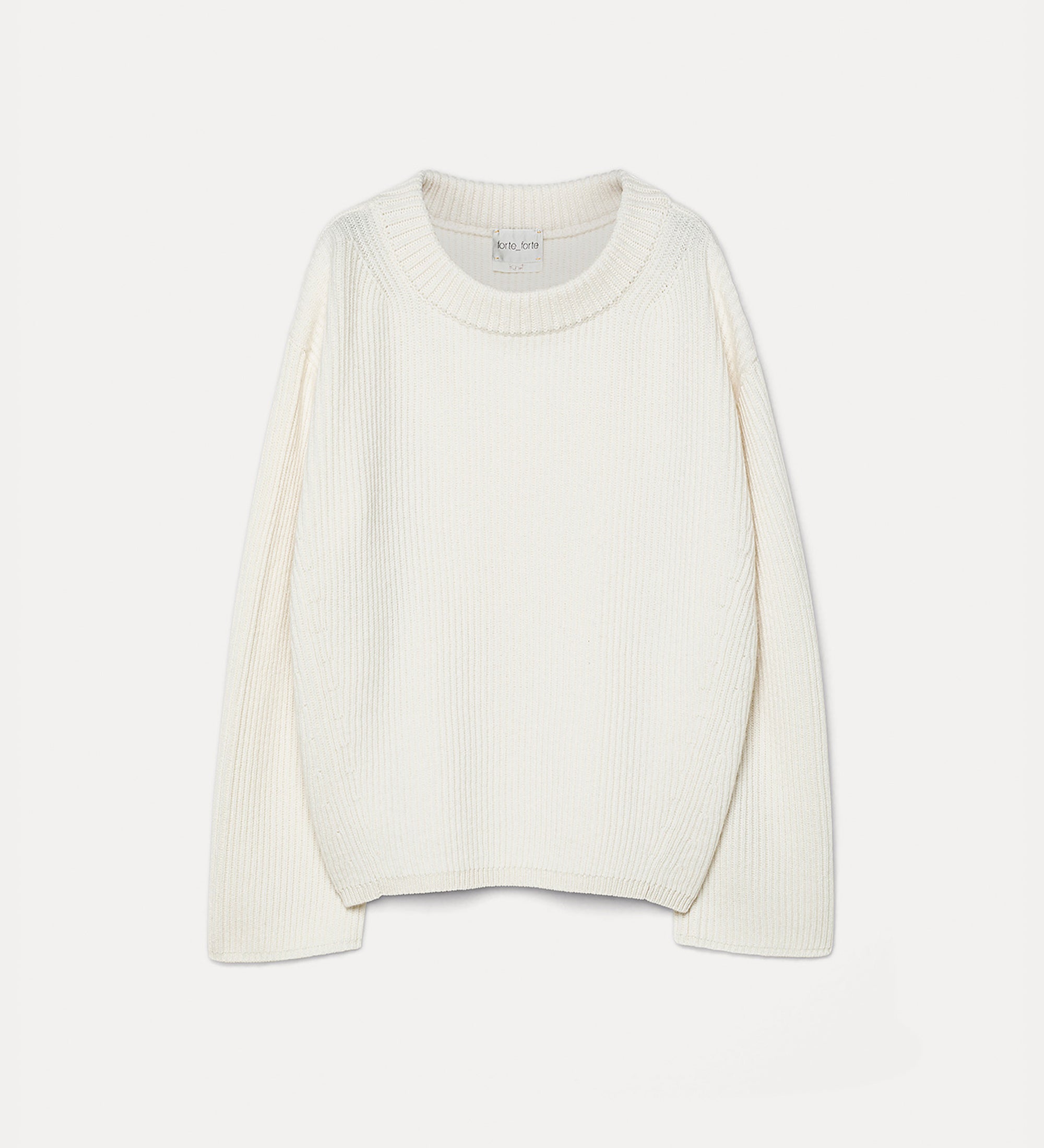 wool and ribbed knit jumper pure