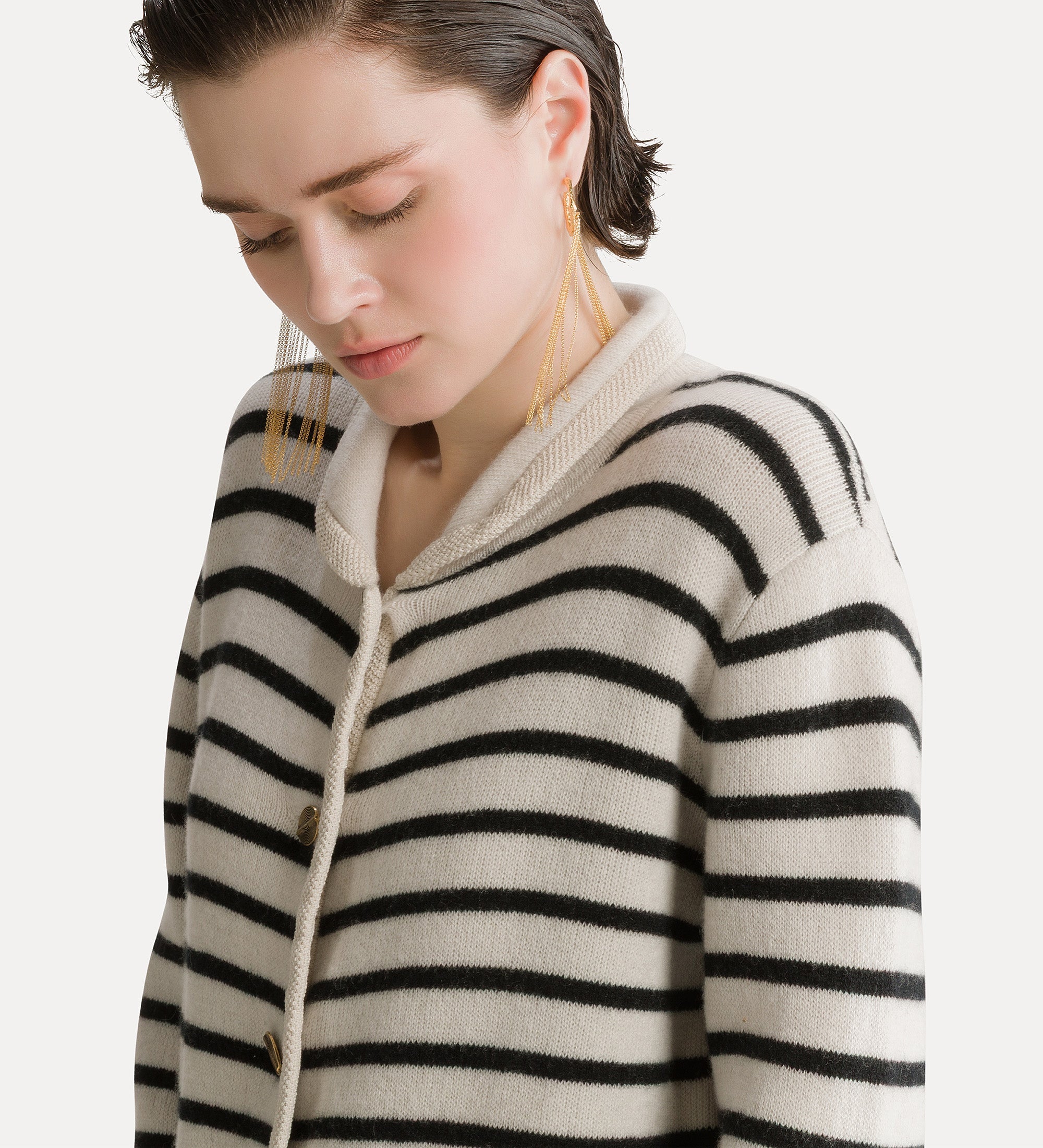 wool and cashmere knitted jacket pure