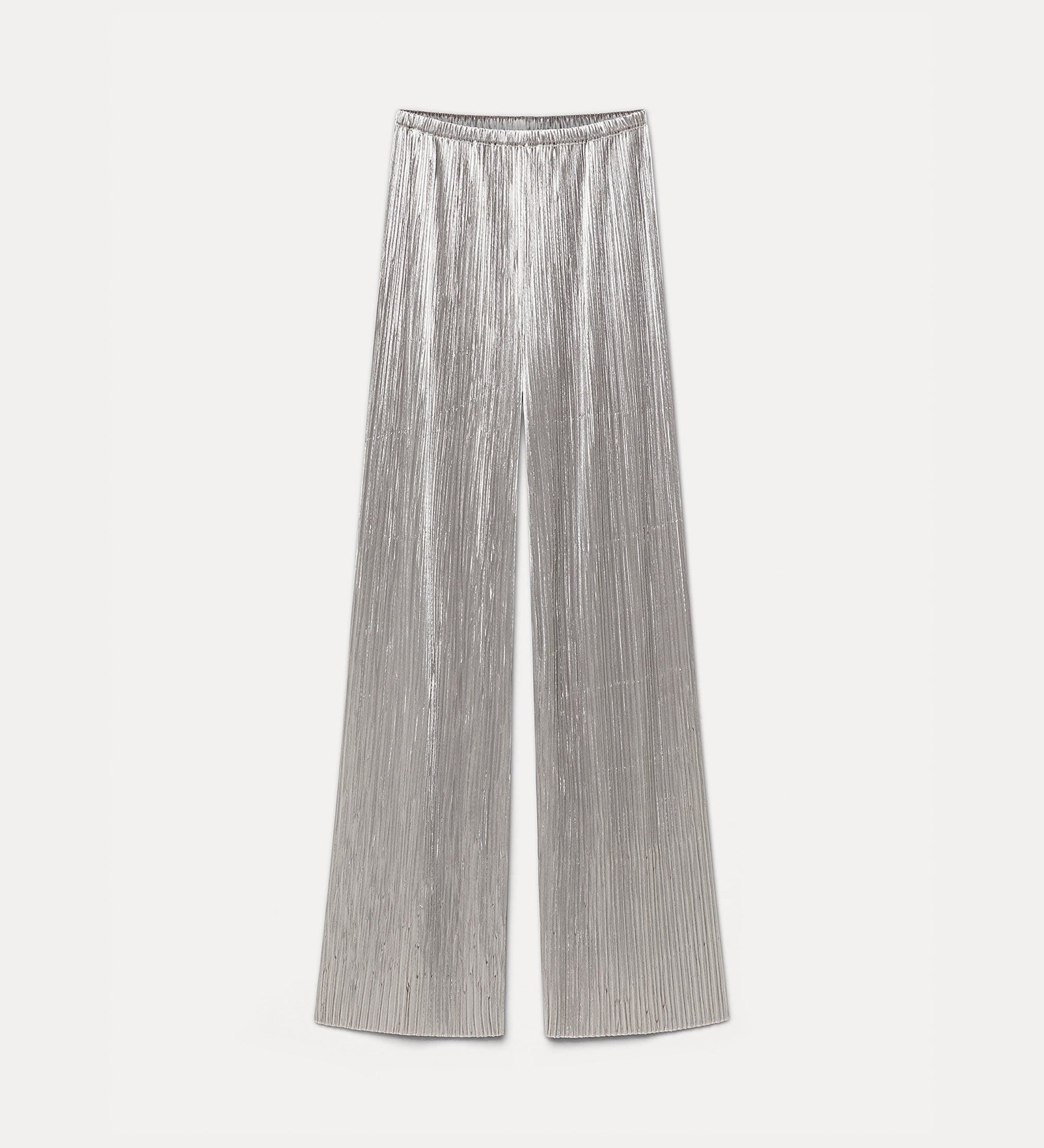 elasticated plissé trousers in silky velvet jersey calcedonio