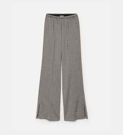 chevron jaspé trousers nero