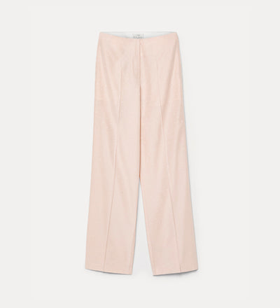polka dot jacquard tailored trousers loto