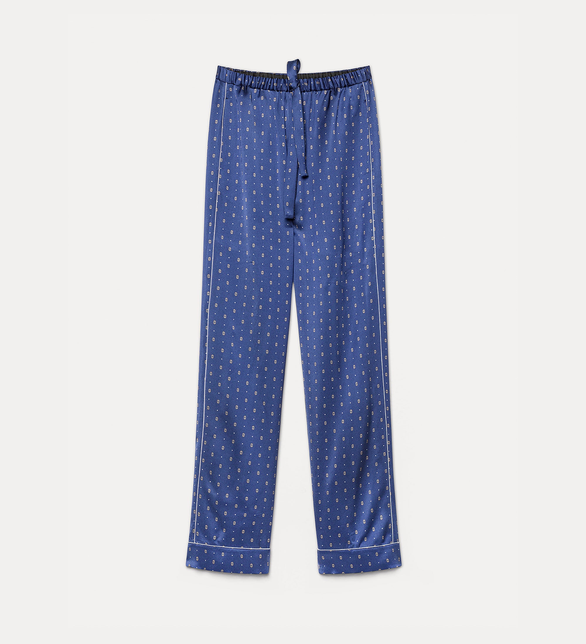 pantalone pigiama envers satin stampa "le club" notte