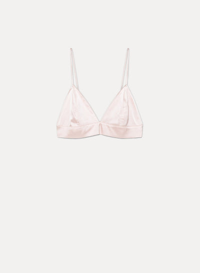 stretch silk satin bralette  blossom