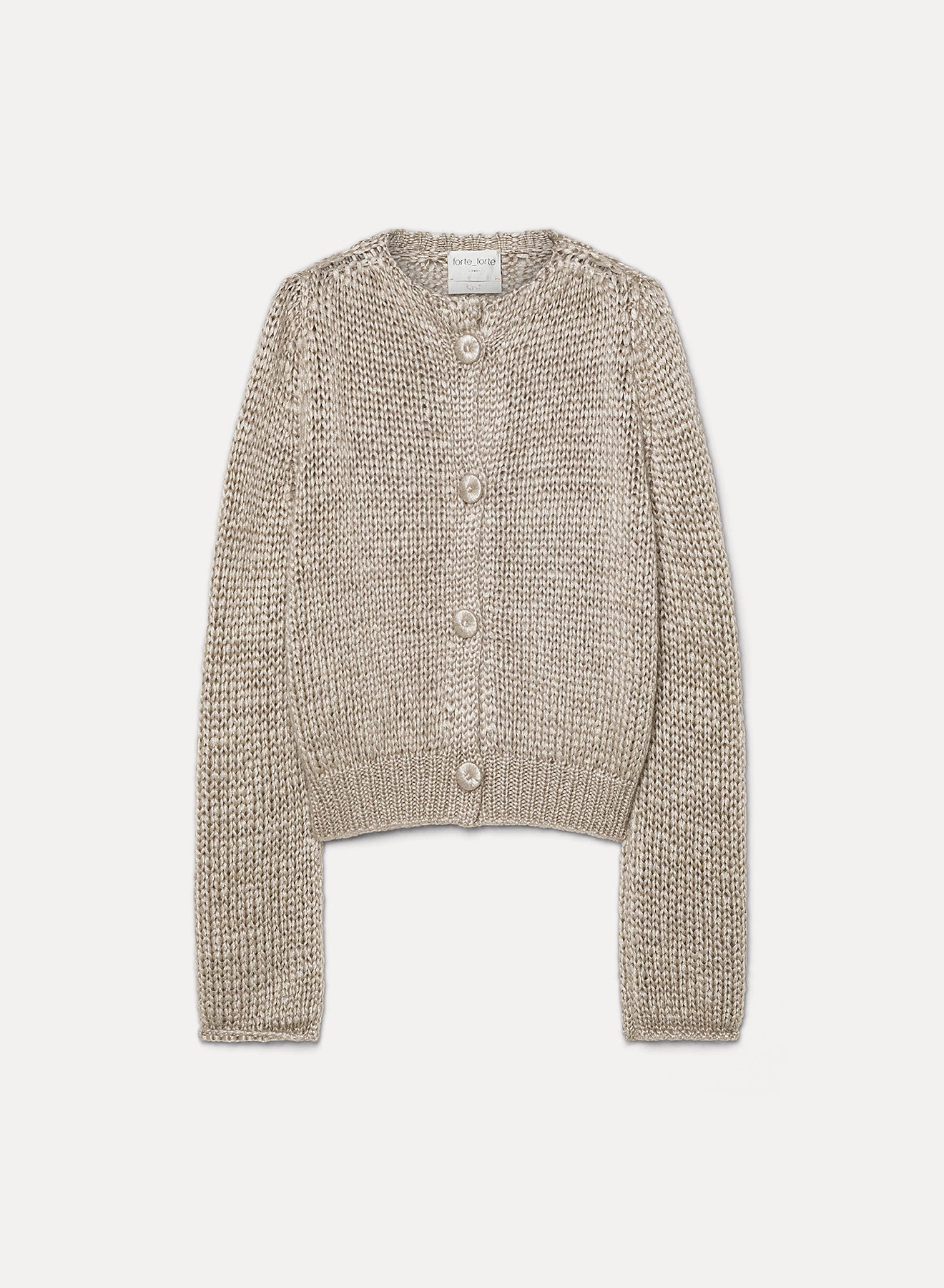 cashmere, silk and mohair cardigan mandorla