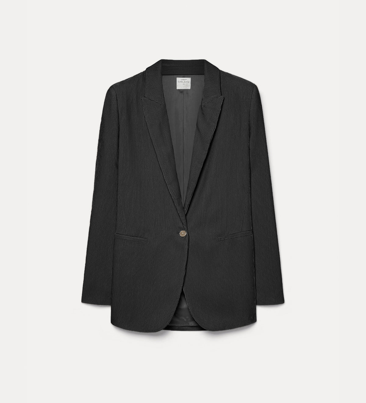 blazer en velours milleraies nero