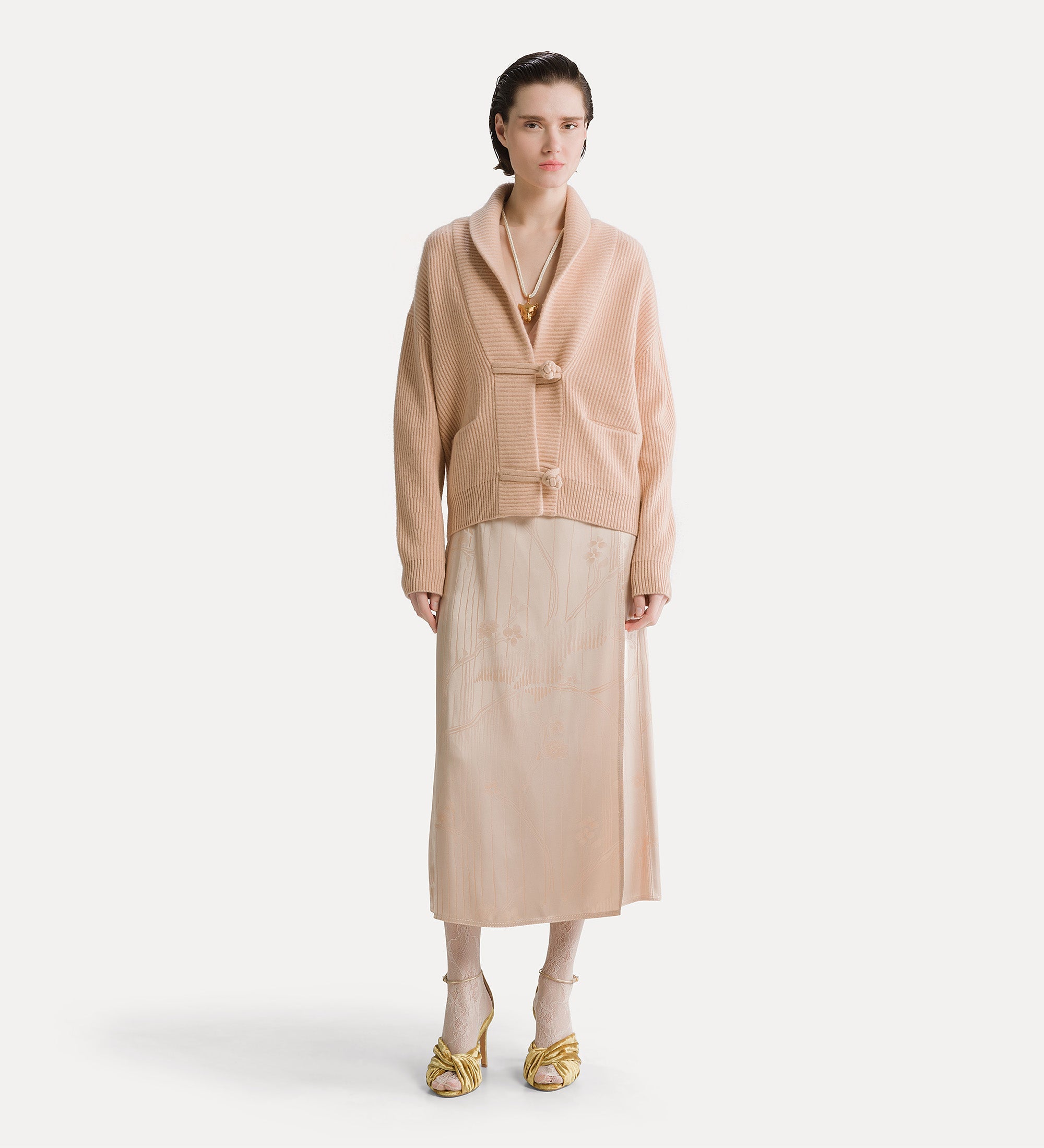 wool and cashmere ribbed knit cardigan cashmere