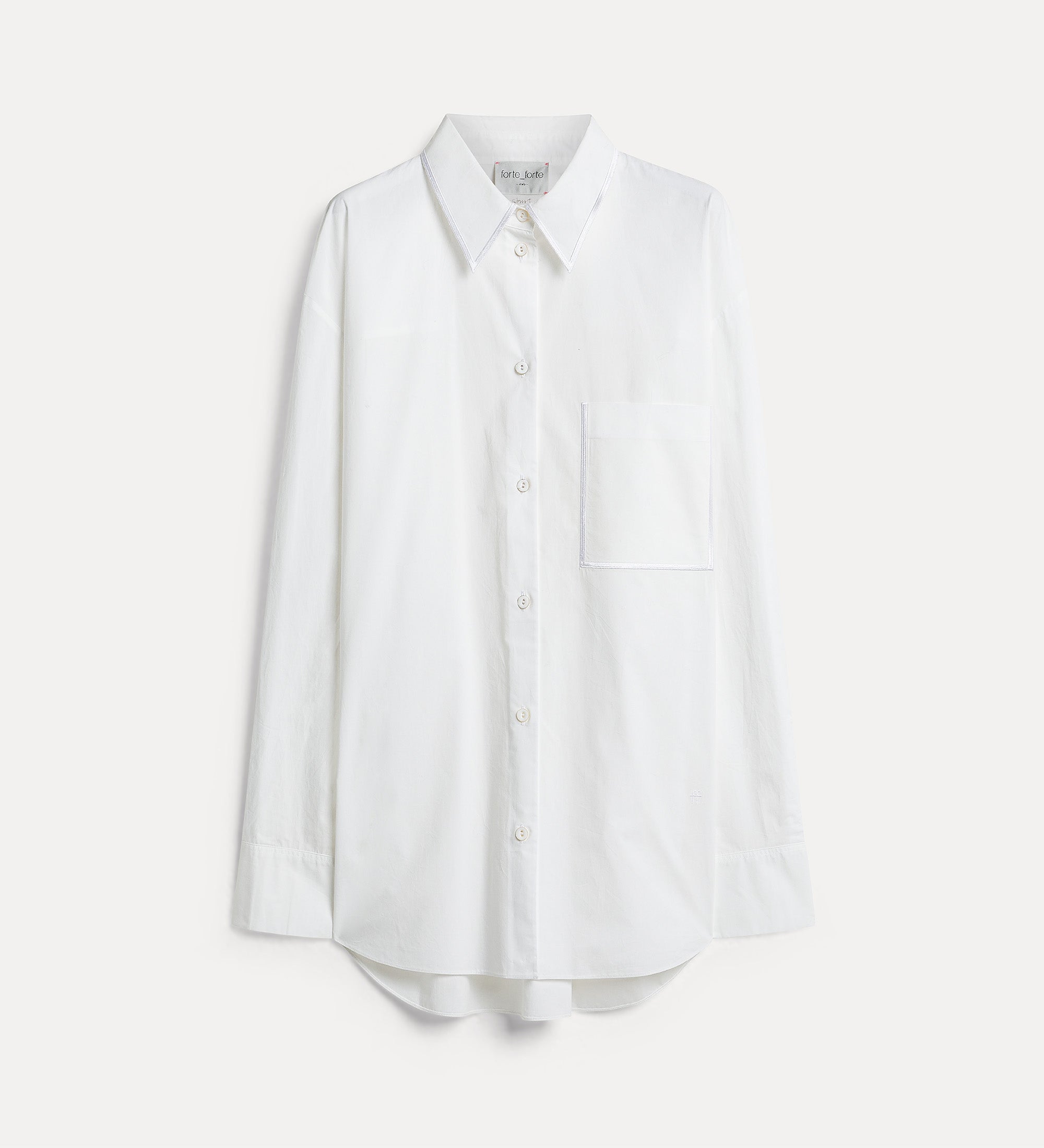 cotton shirt with breast pocket diamond