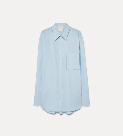chemise en coton avec poche poitrine celestial