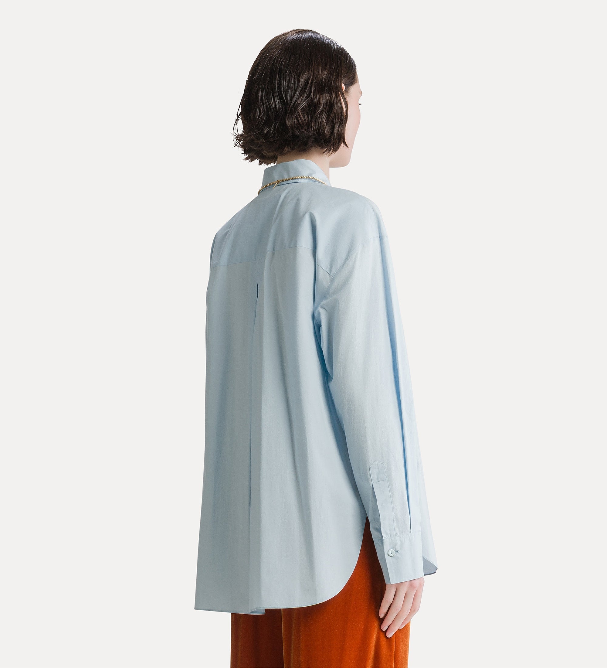chemise en coton avec poche poitrine celestial
