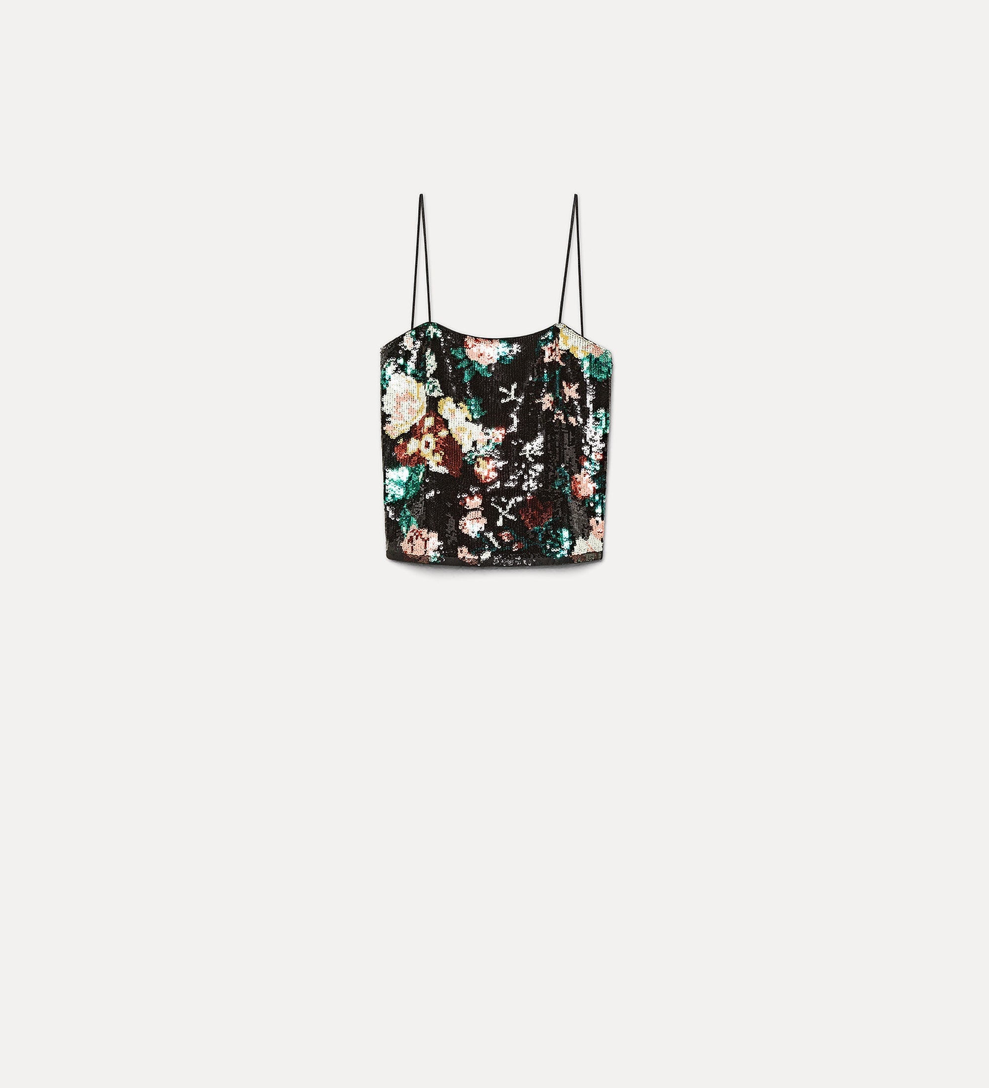 top with “the queen's garden” sequin detail bouquet