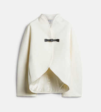 short cape-style coat diamond