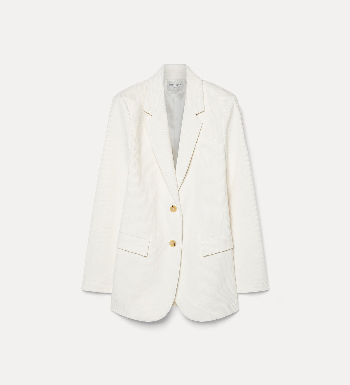 giacca in corduroy ivory