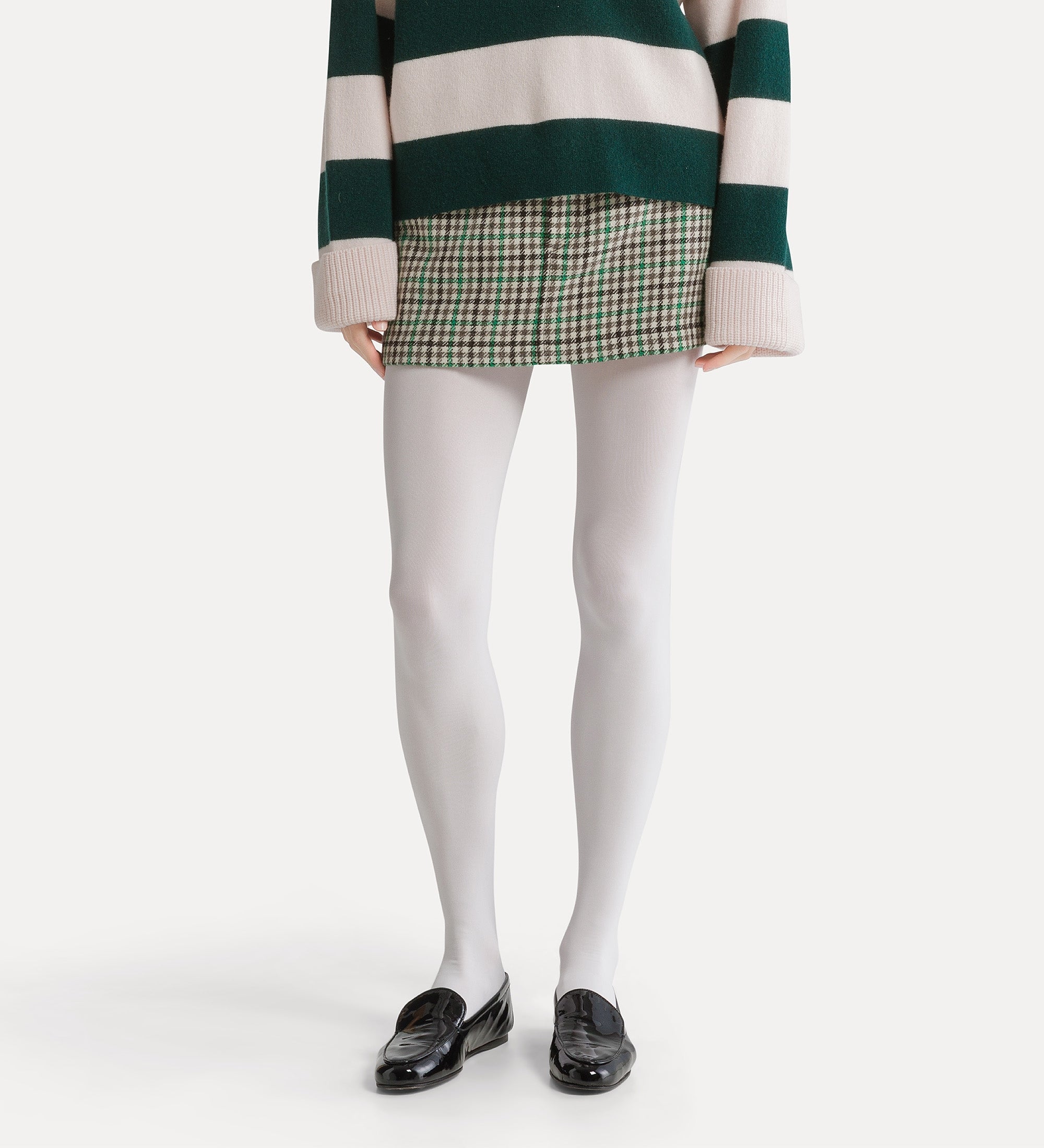 mini skirt with a british chequered pattern royal